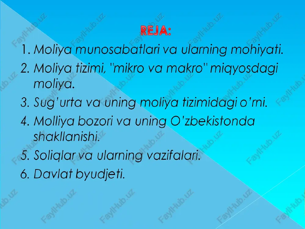 asi daromadlar ortishi bilan o`sib borsa; b) daromadlar o`sib borishi bilan soliqlarning o`rtacha stavkasi pasayib borsa; c) soliqlarning ortacha stavkasi daromad darajasiga bog`liq bo`lmasdab o`zgarishsiz qolsa; d) soliqlarning o`rtacha stavkasi daromadlarning adolatli taqsimlanishini taqozo qilganda; e) soliqlarning o`rtacha stavkasi daromadlar o`sishini rag`batlantirish vazifasini ta`minlanganda. 4 . soliqlarning to`g`ri va egri soliqlarga bo`linishi asosida nima yotadi? a) ularning amal qilish doirasi; b) tovarlar narxiga qo`shilish xarakteri; c) iqtisodiy mazmuni; d) byudjetga jalb qilinish usuli; e) soliq stavkalarining darajasi; prezintatsiya islomov shoxrux maxamatsaxiyev akbar, jalilov miraziz e’tiboringiz uchun rahamat hurmatli talabalar. image4.png image94.png image95.png image96.png image97.png image98.png image99.png image100.png image101.png image102.png image103.png image5.png image104.png image105.png image106.png image107.png image108.png image109.png image110.png image111.png image112.png image113.png image6.png image114.png image115.png image116.png image117.png image118.png image119.png image120.png image121.png image122.png image123.png image7.png image124.png image125.png image126.png image127.png image128.png image125.jpg image8.png image9.png image10.png image11.png image12.png image13.png image14.png image15.png image16.png image17.png image18.png image19.png image20.png image21.png image22.png image23.png image24.png image25.png image26.png image27.png image28.png …