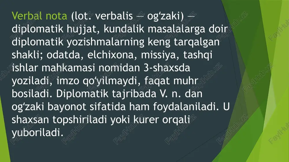 matda saqlanishi yoki ovozli eslatma sifatida yozilishi mumkin. ular ko'pincha odamlarga muhim ma'lumotlarni eslab qolish, tartibli bo'lish yoki o'z fikrlari va his-tuyg'ularini ifoda etishga yordam berish uchun ishlatiladi. shaxsiy eslatma o'z-o'zini aks ettirish, maqsad qo'yish va shaxsiy o'sish uchun kuchli vosita bo'lishi mumkin. e’tiboringiz uchun rahmat image1.jpg /docprops/thumbnail.jpeg