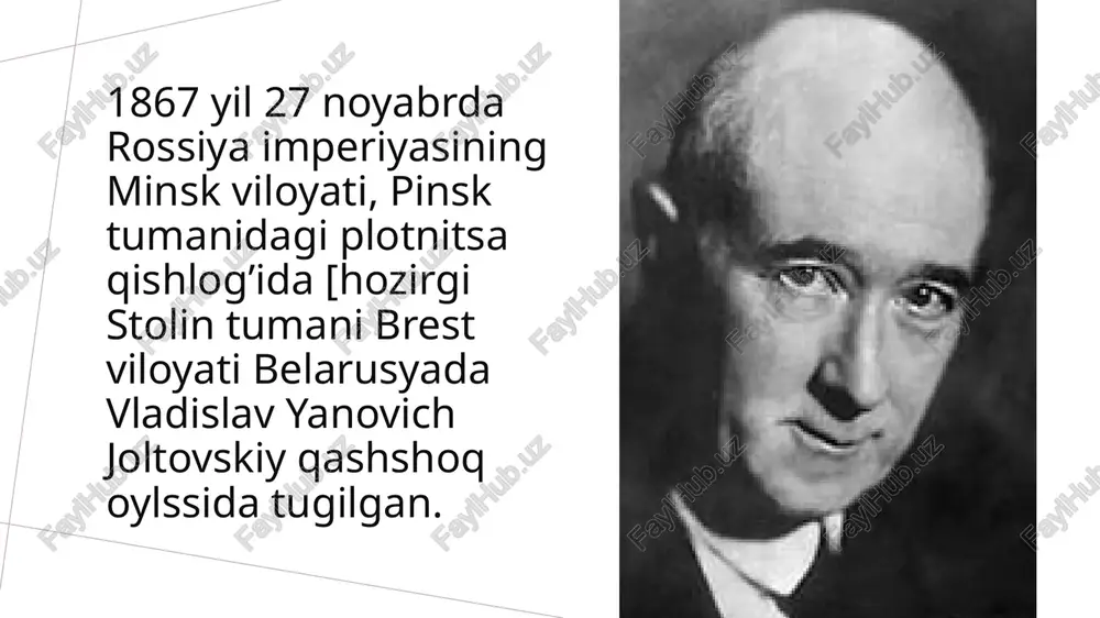 birinchi mukofotga sazovor bo'ldi. 6 7 1950-1952 yillarda joltovskiy ustaxonasi me'morlar i. t. baryutin va s. f. kulaginning loyihasi bo'yicha 1889-1894 yillarda qurilgan moskva ipodromining asosiy binosini (running gazebo) rekonstruksiya qilish va qayta qurish ishlarini olib bordi 1952-1954 yillarda joltovskiy ustaxonasi-maktab katta panelli turar-joy binolarining birinchi butun ittifoq tanlovida qatnashdi va ular uchun turli balandlik va konfiguratsiyadagi oltita loyihani ishlab chiqdi. ularning xarakterli xususiyati binolarning pastki va yuqori qatlamlarida barcha nostandart elementlarning kontsentratsiyasi edi; ochiq panelli birikmalar ham birinchi marta taklif qilingan. etiboringiz uchun rahmat 10 image1.jpeg image2.jpg image3.jpeg image4.jpeg image5.jfif image6.jpg image7.jpg image8.jpg image9.jpg image10.jpg image11.jpg image12.jpeg /docprops/thumbnail.jpeg