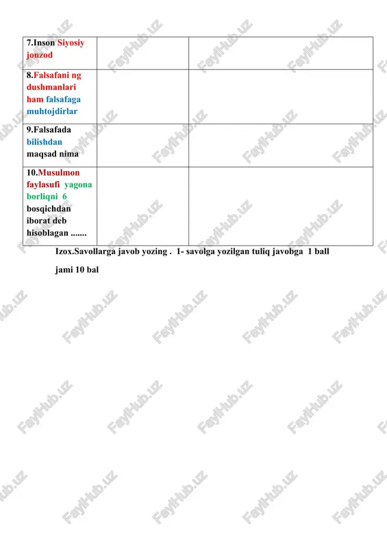 faylasuf savollari - Page 2