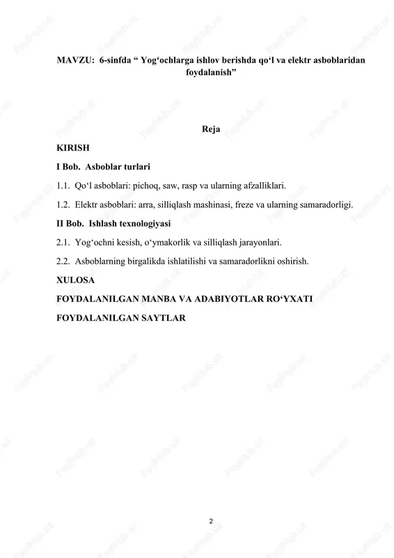 ishlash jarayonlarini takomillashtirishga alohida e'tibor qaratilmoqda. bu qarorlar, shuningdek, yog'och sanoatidagi ishlab chiqarish jarayonlarini optimallashtirish va ishlab chiqarish samaradorligini oshirish uchun ilmiy tadqiqotlar va tajribalar o'tkazishni rag'batlantiradi. bundan tashqari, prezident qarorlarida mehnat xavfsizligini ta'minlash, ishchilar uchun qulay sharoitlar yaratish va yog'och sanoatining ekologik xavfsizligini oshirishga qaratilgan chora-tadbirlar belgilangan. qarorlar ekologik xavf-xatarlarga qarshi kurashish, yog'ochni qayta ishlashda chiqindilarni kamaytirish va atrof-muhitga zarar etkazmaslikni nazarda tutadi. yog'och sanoatini rivojlantirish va zamonaviy texnologiyalarni joriy etish bilan birga, prezident qarorlarida mahalliy ishchi kuchini qo'llab-quvvatlash va yangi ish o'rinlarini yaratish maqsadida ishlab chiqarishni kengaytirish, innovatsion loyihalarni amalga oshirish va mahalliy ishlab chiqaruvchilarni rag'batlantirish uchun imtiyozlar taqdim etish belgilangan. bu qarorlar mamlakat iqtisodiyotining diversifikatsiyasiga, shuningdek, xalqaro bozorlar bilan raqobatbardoshligini oshirishga xizmat qiladi. shu bilan birga, bu qarorlar yog'och sanoatining nafaqat iqtisodiy, balki ijtimoiy va ekologik jihatdan ham barqaror rivojlanishiga hissa qo'shadi. bunda yog'ochni qayta ishlash sohasida yuqori texnologiyalarni joriy etish, yangi ish o'rinlarini yaratish va mahalliy …