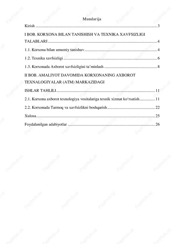 i malaka va ko‘nikmalarini rivojlantirish bu yo‘l bilan amalga oshiriladi. bakalavriyat darajasiga erishishda tayyorlangan mutaxassislar, o‘quvchilarga amaliyotiy bilimlarni o‘rgatish orqali, ilg'or xo‘jalik sohalarida, korporativ jamoalarda, qo‘shimcha korxonalar, qishloq xo‘jaligi korxonalari, muassasalar va tashkilotlarda ishlashga tayyorlaydi. amaliyot davomida korxona rahbarligi bilan birgalikda ko‘plab sohalarda tajribali mutaxassislar bilan ishlash amalga oshiriladi. ular integratsion tizimlarda va dasturlarda birgalikda ishlaydilar. korxonalar o‘quvchilarga amaliyot jarayonini muvaffaqiyatli o‘tkazish uchun kerakli shart-sharoitlar va tadbirlarni taqdim etish orqali ularga yordam berdi. bizning korxonamiz ham bu yo‘l bilan rivojlanishga qiziqishni bildirdi. amaliyot davomida asosan o‘quv markazlarida o‘rganilgan nazariy bilimlarimizni amaliyotda sinab ko‘rdik va insonlar uchun foydali mahsulotlar sifatida raqamli texnologiyalarni va dasturlarni ishlab chiqarishni o‘rganishimizga erishdik. shuningdek, kompyuter texnologiyalari va tarmoq tizimlariga texnik xizmat ko‘rsatuvchi mutaxassislar tomonidan master klasslar o‘tkazildi. murakkab tarmoq tizimlarini qurishga oid usullar va uskunalar bilan ham tanishdik. bular hammasi ta'lim tizimimizni mustahkamlash va zamonaviy talablarga javob berishda juda muhim bo‘lgan amaliyotlar hisoblanadi. bu jarayon davomida, …