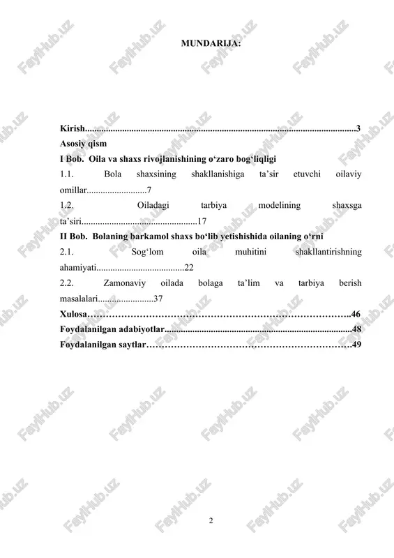 kasida barkamol avlodni tarbiyalash, yoshlarning har tomonlama yetuk shaxs bo‘lib shakllanishiga e’tibor qaratish davlat siyosatining ustuvor yo‘nalishlaridan biridir. mamlakatimizda oilaning bola tarbiyasidagi o‘rnini mustahkamlash, ota-onalarning farzand tarbiyasidagi mas’uliyatini oshirish hamda yosh avlodga sog‘lom va ma’naviy boy muhit yaratish borasida qator qaror va farmonlar qabul qilingan. xususan, "yoshlar siyosati to‘g‘risida"gi o‘zbekiston respublikasi qonuni (2016-yil 14-sentabr) yoshlarning huquq va manfaatlarini himoya qilish, ularning intellektual va ma’naviy kamolotiga ko‘maklashish, oilada sog‘lom tarbiya tamoyillarini mustahkamlashga yo‘naltirilgan hujjatlardan biridir.[footnoteref:1] [1: o‘zbekiston respublikasi konstitutsiyasi. – toshkent: o‘zbekiston, 2023. – b. 25-30. ] shuningdek, o‘zbekiston respublikasi prezidentining "yoshlarni har tomonlama qo‘llab-quvvatlash va ularning ma’naviy-axloqiy tarbiyasini yanada takomillashtirish chora-tadbirlari to‘g‘risida"gi pq-81-sonli qarori (2022-yil 19-yanvar) yosh avlod tarbiyasida oilaning ahamiyatini oshirish, ota-onalar bilan hamkorlikni kuchaytirish va oilaviy qadriyatlarni targ‘ib qilishga qaratilgan muhim hujjatlardan biridir. bundan tashqari, "2022–2026-yillarga mo‘ljallangan yangi o‘zbekistonning taraqqiyot strategiyasi" da ham oilada farzand tarbiyasiga jiddiy e’tibor qaratilib, yoshlarni vatanparvar, bilimli, ma’naviy yetuk insonlar qilib tarbiyalash davlatning …