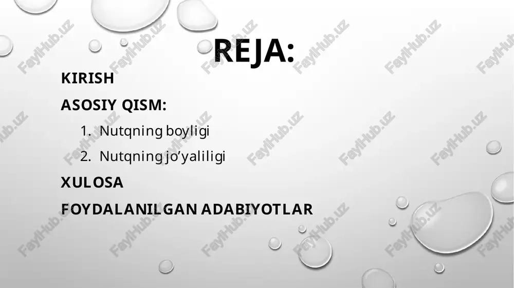 ing shakl va ma’no munosabatlariga ko‘ra turlaridir, ya’ni sinonim, omonim, antonim, paronim so‘zlardir. ma’lumki, shakli har xil ma’nosi bir-biriga yaqin so‘zlar sinonimlardir. o‘zbek tili, ya’ni nutqi ortiqcha takrorni yoqtirmaydi. takrorlar uslubiy g‘alizlikni keltirib chiqaradi. agar so‘zlovchi so‘zning sinonimlarini yaxshi bilsa, aynan takrordan xoli bo‘ladi. lekin ma’noviy sinonimlarni qo‘llashda ma’nodagi nozik farqlarga ehtiyot bo‘lish lozim, chunki ularni har doim birining o‘rniga ikkinchisini qo‘llab bo‘lmaydi: kuldi, jilmaydi, tirjaydi, ishshaydi, tabassum qildi. yangi bir tilni o‘rganishda ayniqsa, intonatsiya eng qiyin o‘zlashtiriladi. shu bilan birga intonatsiya to‘g‘ri talaffuzning muhim unsuri sifatida ahamiyat kasb etadi. haqiqatdan ham, melodik (ohang) va dinamik (kuch) harakatni to‘g‘ri yo‘naltirish, ma’lum me’yordagi tempda gapirish pauzalardan to‘g‘ri foydalanish, urg‘ularni o‘rniga qo‘yish nutqqa o‘zgacha bir joziba bag‘ishlaydi, tinglovchining diqqatini tortadi. aksincha, intonatsiyani noto‘g‘ri berish, ya’ni melodik va dinamik harakatni noo‘rin yo‘naltirish (bir maromda) xaddan tashqari tez yoki sekin gapirish, keraksiz o‘rinlarda pauza qilish, urg‘ularni o‘rniga qo‘ymaslik tinglovchini toliqtiradi. hatto yaxshi mazmunni unga …