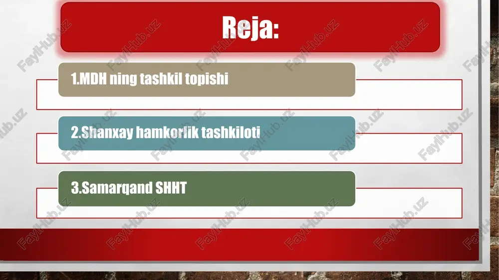 a fuqarolik urushi kelib chiqishining oldini oldi, mamlakatlarni bosqichmabosqich xalqaro munosabatlar tizimiga kirib, mustaqilliklari, suverenitetini mustahkamlashga koʻmak berdi. mdh oʻz faoliyati davomida haddan ta-shqari koʻp qarorlar qabul qildi-yu, lekin aksariyat hollarda ularning kupi bajarilmadi. hozir mdh ga kiruvchi davlatlarning aholisi 283 mln. kishini tashkil etadi. bu aholining 120,5 mln. iqtisodiyotda mashgʻuldir. ularning 29,4 foizi sanoat va qurilishda, 21,5 foizi qishloq xoʻjaligi, oʻrmon va baliqchilik sohasida ishlaydi. oʻzbekiston oʻz milliy manfaatlaridan kelib chiqqan holda mdhda ishtirok etmoqda. u mdhga davlatlar ustidan tuzilgan tashkilot sifatida emas, balki mustaqil davlatlarning harakatlarini muvofiklashtiruvchi organ sifatida qaraydi. mdh hududida davlatlarning teng huquqligi asosida yagona iqtisodiy makonni yaratish, tashkilotda umuman iqtisodiy munosabatlarning ustuvorligiga erishish, davlatlar oʻrtasida savdoiqtisodiy aloqalarni rivojlantirish uchun harakat qiladi. mdh a'zolari mdh assotsiatsiya a'zosi mdhni tark etgan davlatlar mdh de-yure a'zosi emas, mdh de-fakto a'zosi kuzatuvchi sifatida mdhning ayrim tuzilishlarida qatnashuvchi davlat shtab kvartirasi belarus belarus, minsk rossiya , moskva suhbatlashish tili rus …