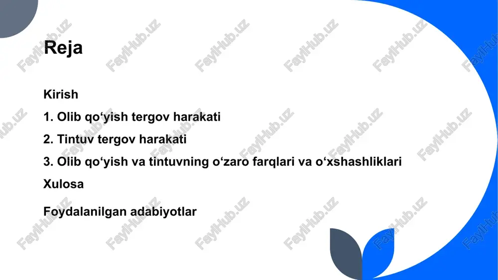 an narsalar ish tugaguncha saqlanadi va keyinchalik qaytariladi yoki musodara qilinadi. 5 farqlar jihat olib qo'yish tintuv ob'ekt ma'lum joyda bo'lgan narsalar noma'lum joydagi izlar va shaxslar ruxsat tergovchi qarori prokuror/sud ruxsati xususiyat majburiy/ixtiyoriy faqat majburiy, nomuayyan qaysi holatlarda olib qoʻyish amalga oshiriladi olib qoʻyish tergov harakati jinoyat-protsessual kodeksining 157 va 158-moddalariga koʻra, quyidagi holatlarda amalga oshiriladi: birinchidan, jinoyat sodir etilgan joyda yoki gumon qilinuvchi shaxsning mulkida dalil sifatidagi ashyolar topilganda; ikkinchidan, hujjatlar jinoyatning sodir etilish usuli yoki sabablarini tasdiqlaganda; uchinchidan, mulkiy zarar miqdorini aniqlash yoki ekspertiza oʻtkazish zarur boʻlganda. 7 sud qarori va prokuror sanksiyasining talablari olib qoʻyish tergov harakatini amalga oshirishda sud qarori va prokuror sanksiyasi qatʼiy talab etiladi, bu jinoyat-protsessual kodeksining 219-220 va 236-moddalarida belgilangan. sud qarori majburiy olib qoʻyishda, ayniqsa, shaxsiy huquqlarni cheklash bilan bogʻliq holatlarda (masalan, uy-joydan narsalarni olib qoʻyish) zarur boʻlib, sudya iltimosnomani 24 soat ichida koʻrib chiqadi va zarurlikni baholaydi. sud qarori motivatsiyalangan …