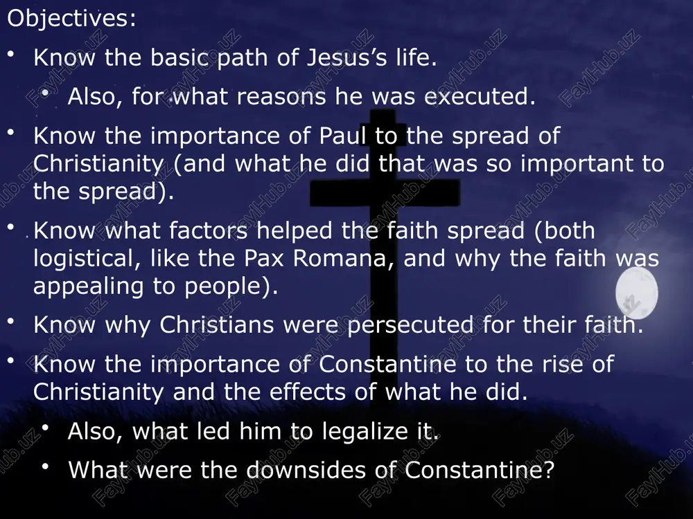 gin his public preaching until he was 30. then he shook the world. preached a message of forgiveness (divine and interpersonal), a personal relationship with god, and love. became rather popular with the hoi polloi and was hailed as the messiah… israel’s savior. 10 neither the romans nor the jewish authorities were too comfortable with jesus’s popularity. the romans didn’t like the idea of somebody gaining power and prestige. they were a potential threat. 11 it didn’t help that people were thinking of him as the messiah. the christian conception of that term is different from the jewish conception at the time. for 1st century judaism, the messiah would be a political and military leader – a new king that would reunite israel and defeat its enemies (specifically the romans). naturally, the romans didn’t like such talk. 12 the jewish leaders, the pharisees and the sadducees, saw him as a …