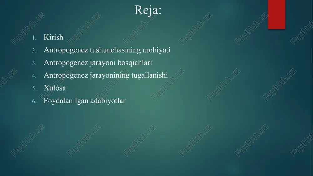 balandroq va yumaloqroq bo‘lib, doimiy qosh kamarlari yo‘q; bosh suyagining miya qismi ko‘proq ustunlik qiladi yuz, peshona baland, jag‘lar zaif, mayda tishlari bor, iyak protrusioni aniq ifodalangan. inson miyasi hajmi bo‘yicha maymunlarning miyasidan taxminan 3 baravar, massasi bo‘yicha 3-4 baravar katta. odamlarda miya yarim sharlarining korteksi juda rivojlangan bo‘lib, unda psixika va nutqning eng muhim markazlari joylashgan. faqatgina odam artikulyar nutqqa ega, shuning uchun u miyaning frontal, parietal va temporal loblarining rivojlanishi, gırtlakta maxsus miya mushaklari va boshqa anatomik xususiyatlarning mavjudligi bilan tavsiflanadi. parapiteklar (para + yunon. pnthekos - "maymun"). kichik o‘lchamdagi toshqotgan odamsimon maymun. parapiteklar daraxtlarda yashab, hasharotlar, qushlar va o‘simliklar bilan oziqlangan. . parapitekning pastki jag‘ qismi nemis olimi o. shlosser tomonidan 1911 yilda qohira yaqinidagi quyi oligotsen konlarida topilgan. parapitek tish tizimining bir qator xususiyatlari uni zamonaviy antropoid maymunlarga yaqinlashtiradi. shu bilan birga, parapiteklarning tishlari va jag‘lari tuzilishida tarsierlar bilan o‘xshashlik mavjud. antropologlar parapitek odamsimon maymunlar va …