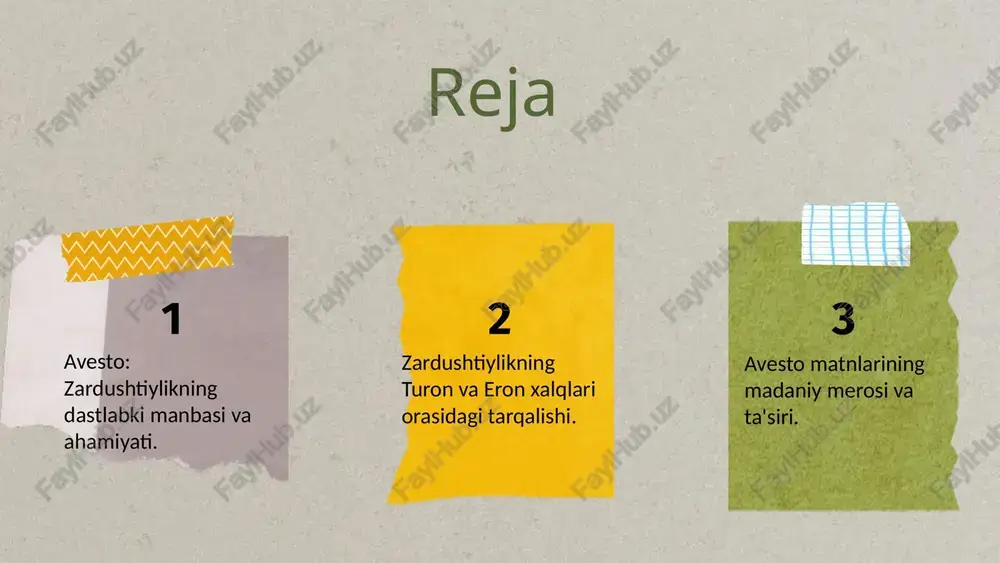 naviy ahamiyati bugungi kunda avesto, diniy va madaniy meros sifatida, zardushtiylikni o'rganishga va tushunishga yordam beradi. avesto va zardushtiylik madaniyati avestoning zardushtiylik madaniyatidagi roli: avesto, zardushtiylik dinining asosiy yozma manbasi sifatida, uning asosiy ta'limotlari va qadriyatlarini ifodalaydi. ushbu asar, zardushtiylikning falsafiy va diniy ko'rinishlarini shakllantirishda muhim ahamiyatga ega. avestoning turon va eron xalqlari o'rtasidagi ta'siri: avesto, turon va eron xalqlari orasida madaniy almashuvni kuchaytirgan va ularning diniy, falsafiy va axloqiy qadriyatlarini birlashtirgan. bu asar, ikki mintaqadagi xalqlarning diniy ko'pgina tushunchalarini o'zaro bog'laydi. avestoning zamonaviy hayotdagi ahamiyati: - avesto, zamonaviy zardushtiylik ta'limotlarining asosini tashkil etadi. - avestoning o'rganilishi tadqiqotlar va diniy amaliyotlarda davom etmoqda. - avesto, dunyo bo'ylab zardushtiylikni tanitishda muhim rol o'ynaydi. photo by anjali mehta on unsplash zardushtiylik: tarixiy asoslar zardushtiylik, miloddan avvalgi 6-asrlarda zardusht tomonidan asos solingan din bo'lib, asosiy tushunchalari asha (haqiqat) va ahura mazda (burchak) atrofida shakllangan. ushbu din turon va eron xalqlari orasida tarqalib, dualizm …