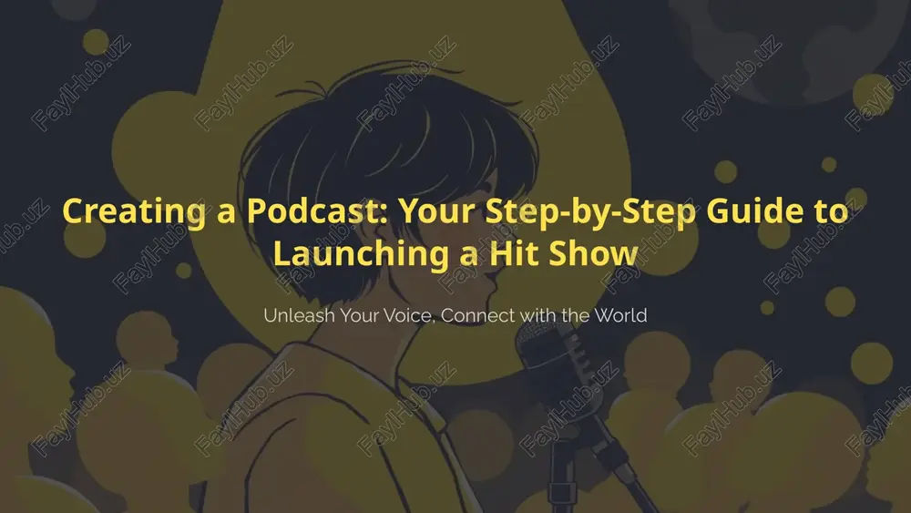 tories like apple podcasts, spotify, and google podcasts. design captivating cover art: your cover art is your show's first impression. make it compelling! write strong titles & descriptions: optimize for search and entice listeners to click play. maintain a consistent release schedule: predictability builds audience loyalty. 7 step 7: promote & grow your audience leverage social media: share clips, behind-the-scenes, and calls to action. guest appearances & collaborations: reach new audiences. engage your listeners: q&a sessions, live calls, and feedback loops build community. as you grow, explore sponsorships & monetization strategies. 8 image1.png image2.png image3.png image4.png image5.png image6.png image7.png image8.png image9.png image10.png image11.png image12.png image13.png image14.png image15.png image16.png image17.png