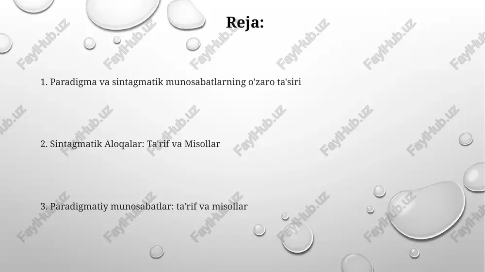 (taxminan 50 000 so'z) tahlil qilishda paradigmaning (sinonim, antonim) munosabatlari ijtimoiy munosabatlarning o'zgarishini ko'rsatdi. sintagmatik tahlil (10 bobdagi gap tuzilmalari) uslubiy o'zgarishlarni ko'rsatdi shekspir sonetlarining (jami 154 ta) sintagmatik tahlili n-gram chastota tahlili (n=2-5) yordamida takrorlanuvchi tuzilmalarni aniqladi. mavzu modellashtirish (lda, 10 mavzu) yordamida sonetlardagi paradigmalararo munosabatlar (masalan, tematik klasterlar, bogʻliq tasvirlar) oʻrganildi paradigmatik va sintagmatik aloqalarni solishtirish sintaktik tahlil, bog'lanish grammatikasi misolida, so'zlarning ketma-ketligini tahlil qilib, masalan, "tez yuguruvchi sportchilar" iborasini turli tillarda (nemis, ingliz) bosh-qo'shimcha munosabatlari asosida o'rganadi paradigmatik (almashinuv) va sintagmatik (birikma) munosabatlarni solishtirish til birliklarining qanday ishlashini ko'rsatadi. masalan, "katta qizil to'p" iborasida "katta", "qizil" paradigmamatik bog'langan (rang sifatlari), lekin sintagmatik jihatdan "to'p" bilan bog'langan 1. so'z birikmalari (masalan, "mushuk gilamda o'tirdi") ketma-ketlikdagi bog'lanishlarni ko'rsatadi; "mushuk-o'tirdi-gilam" ingliz sintaksisidagi ma'noga ta'sir qiluvchi chiziqli birgalikda uchrashni aks ettiradi. 2. chomskiyning transformatsion grammatikasi yordamida tahlil qilish yashirin tuzilmalarni ochib beradi. 3 paradigmatik munosabatlar: ta'rif va misollar misol sifatida paradigmalar …