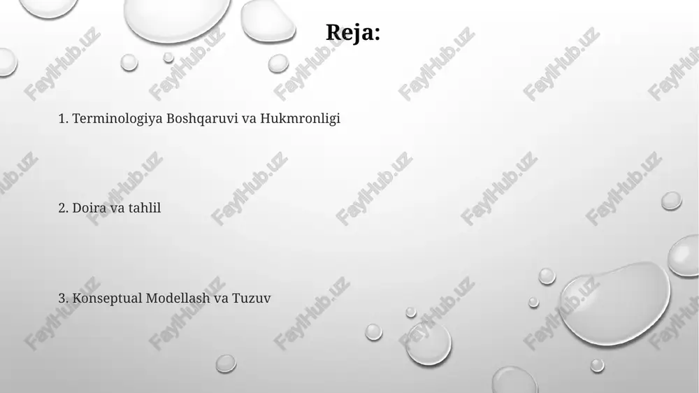 gan lug'atlar (masalan, mesh, umls) va tuzilgan terminologiyalar (masalan, uml, owl) dan foydalanib, tavsif mantig'i kabi mantiqiy ramkalar va yevropa, shimoliy amerika va osiyodagi turli ontologiyalarda bilim ifodalash texnikalarini qo'llab-quvvatlaydi, turli tizimlarda ma'lumotlarning izchilligini ta'minlaydi. terminologiya ishlab chiqish iso standartlariga (iso 704, iso 1087) amal qiladi, lingvistik tahlil, semantik modellashtirish va metadata boshqaruvini qo'llaydi, wordnet va framenet kabi lingvistik resurslarni birlashtiradi tibbiy (icd-11, snomed ct), geografik (geonames, iso 3166) va sanoat (unspsc, naics kodlari) sohalarini qamrab oluvchi, 195 dan ortiq mamlakatga ta'sir ko'rsatuvchi standartlashtirilgan terminologiya yaratish terminologiyani aniqlash asosiy tamoyillar aniqlik, izchillik va kontekstni ta'kidlaydi. terminlarni aniqlash doirasini ehtiyotkorlik bilan belgilashni, noaniqliklardan qochishni (masalan, "ma'lumot"ni "axborot"dan farqlash), sinonim/omonimlarni boshqarishni va madaniy nuanslarni hisobga olishni (masalan, xitoy, braziliyada tarjimadagi qiyinchiliklar) talab qiladi tushuncha tahlili mustahkam terminologiyalarni yaratish tizimli jarayonlarni (masalan, iso standartlari), mutaxassislar guruhlarini, fikr-mulohazalarga asoslangan ta'riflarni takroran takomillashtirishni, rasmiy tuzilma doirasida (masalan, iso 12620) aniqlik va izchillikni qat'iy tekshirishni, turli …