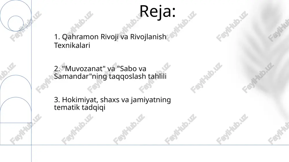 arda 3 avlodga ta'sir qiladi 2. sabo va samandar qahramonlar tahlili sabo va samandar (2000-yillar) romani, hamdamning yana bir asari, o'zbekistondagi ijtimoiy-siyosiy o'zgarishlarni, fergana vodiysida va undan tashqarida tezkor modernizatsiya va an'anaviy qadriyatlarga ta'sirini aks ettiradi ulug'bek hamdamning "muvozanat" (1990-yillar) romani o'zbekistonning post-sovet o'tish davrini, toshkent va samarqanddagi ijtimoiy o'zgarishlarni, iqtisodiy islohotlar va mustaqil o'zbekistonning qiyinchiliklari fonida shaxslar hayotiga ta'sir etgan o'zlik va siyosiy inqiroz mavzularini aks ettiradi. 3. tarixiy kontekst muvozanatdagi farhodning shaxsiy kurashlari sabo va samandardagi ko'p qahramonlar orqali ochib berilgan ijtimoiy muammolarni oldindan aytib beradi, bu esa hamdamning post-sovet o'zbekistonining murakkab ijtimoiy-siyosiy muhiti kontekstidagi mavzuviy qarashlarining rivojlanishini ko'rsatadi. sabo va samandar (to'g'on va baliq) romanida samarqandda siyosiy kurash va korruptsiyaga duch kelgan turli xarakterdagi qahramonlar tasvirlangan, tarixiy shaxslar yoki voqealarga ishora qilinishi mumkin. qahramonning sarguzashtlari o'zbekistonning o'zgaruvchan tarixini aks ettiradi. ko'p qahramonlar ijtimoiy-siyosiy o'zgarishlarga turlicha munosabatda bo'lishadi. farhodning toshkentdagi ichki ziddiyatlari, jamiyat bosimi va shaxsiy inqirozlarini aks …