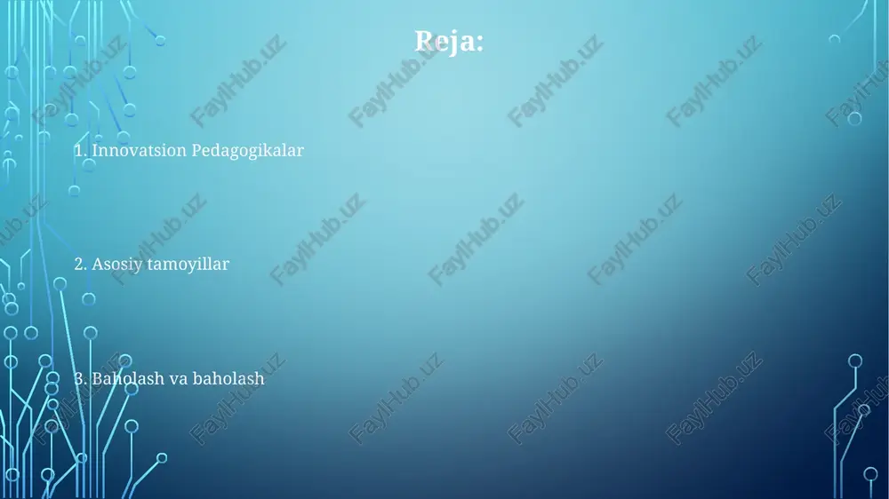 damida 30% chiqindi kamaytirish tashabbusi. o'quv dasturlarini ishlab chiqish: stem (fan, texnologiya, muhandislik, matematika) integratsiyalashgan yondashuv; kaliforniyadagi 10 maktabda loyiha asosidagi o'qitish (pbl) metodikasi qo'llanildi; 25 ta onlayn o'quv moduli. ta'lim kontseptsiyasini aniqlash ta'lim tushunchalari (masalan, konstruktivistik, bihevioristik) turli muhitlarda (masalan, aqsh, buyuk britaniya va kanadadagi maktablar va universitetlar) o'qitish metodlari ta'siriga ega pedagogik yondashuvlarni o'z ichiga oladi ta'lim falsafasi (essensializm, progressivizm) ta'lim siyosatiga (no child left behind, every student succeeds act) ta'sir qiladi. moliyalashtirish modellari (mahalliy, viloyat, federal) aqsh bo'ylab 30,000 dan ortiq maktabdagi resurslar taqsimlanishiga (o'qituvchilarning maoshi, texnologiya infratuzilmasi) ta'sir qiladi kognitiv (blum taksonomiyasi), affektiv (emotsional jalb qilish) va psixomotor (koʻnikmalarni rivojlantirish) sohalarini birlashtiruvchi kontseptsiya. taʼlim psixologiyasi (pjaje bosqichlari, vigotskiyning yapz) 5-22 yoshdagi turli oʻquvchilar (iqtidorli, maxsus ehtiyojli) uchun samarali oʻqitish strategiyalariga asos soladi baholash va baholanish strategiyasi shakllanuvchi baholash (masalan, testlar, chiqish biletlari) o'qitish jarayonida doimiy fikr-mulohazalar beradi (masalan, kaliforniya universiteti, berklida semestrlik kursning umumiy bahosining 20%), …