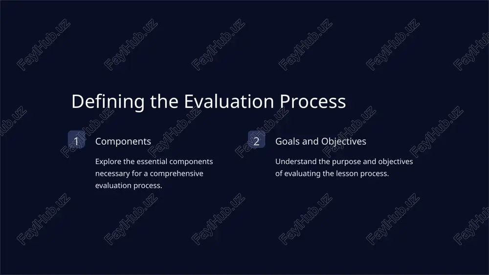 evaluating process of the lesson - Page 2
