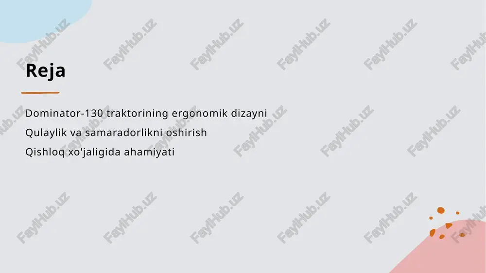 harakat erkinligini ta'minlaydi, bu esa ish jarayonida qulaylik va samaradorlikni oshirishga yordam beradi. ergonomik dizayn orqali iste'molchilarning ehtiyojlarini qondirish. ergonomik dizaynning ahamiyati foydalanuvchi tajribasi moslashuvchanlik ergonomik dizayn iste'molchilarning qulayligini oshiradi, ish jarayonida kamroq charchash va yuqori samaradorlikni ta'minlaydi, bu esa qishloq xo'jaligida muhim. dominator-130 traktori ergonomik jihatdan foydalanuvchilarning ehtiyojlarini hisobga oladi, bu esa operatorlarning ish jarayonida qulaylik va nazoratni yaxshilaydi. ergonomik dizayn yordamida dominator-130 traktori turli ish sharoitlariga moslashadi, bu esa qishloq xo'jalik ishlarida ko'p qirrali foydalanishga imkon beradi. dominator-130 traktorining ergonomik xususiyatlari va foydalanuvchi tajribasi. 1 dominator-130 dizayni dominator-130 traktorining ergonomik dizayni, operatorlar uchun qulay joylashuv, boshqaruv tizimlari va ko'rish imkoniyatlarini yaxshilaydi, ish samaradorligini oshiradi. 2 foydalanuvchi tajribasi traktor foydalanuvchilari ergonomik o'zgarishlar tufayli qulay va samarali ish tajribasini his qiladilar, bu esa qishloq xo'jaligi ishlarida vaqtni tejaydi. 3 ergonomik xususiyatlar dominator-130 traktorida ergonomik xususiyatlar, masalan, sozlanadigan kreslolar, qulay boshqaruv paneli va shovqinsiz ishlash, operatorlar uchun maksimal qulaylikni ta'minlaydi. qishloq …
