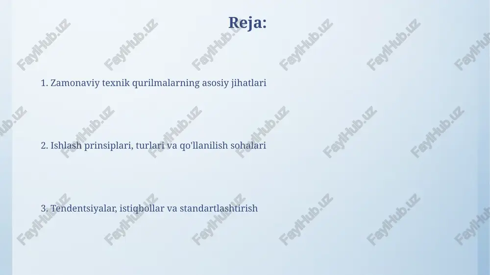 ni kamaytiradi va qurilish muddatini 25 foizga tezlashtiradi, shu bilan birga xarajatlarni optimallashtiradi. texnik xususiyatlari va parametrlar qurilmaning asosiy texnik xususiyatlaridan biri uning quvvat sarfi bo'lib, u odatda vattlarda (w) o'lchanadi va qurilmaning ish paytida qancha elektr energiyasi iste'mol qilishini ko'rsatadi. ishlab chiqaruvchilarning mahsulotlarida ish harorati diapazoni ko'rsatiladi, u daraja selsiy (℃) bo'yicha ifodalanadi va qurilmaning buzilishsiz ishlashi mumkin bo'lgan chegaralarni belgilaydi. afzalliklari va kamchiliklari afzalliklaridan biri shundaki, zamonaviy qurilmalar ko'pincha yuqori samaradorlikka erishadi, masalan, 90% dan ortiq energiya konversiyasi, lekin batareya quvvati cheklanganligi kamchiligi mavjud. ko'pgina qurilmalar uchun xavfsizlik protokollari, masalan, aes-256 shifrlash, ma'lumotlarni himoya qiladi, ammo dasturiy ta'minotdagi zaifliklar xavfsizlikka putur yetkazishi mumkin, bu katta kamchilikdir. ishonchliligi va xavfsizligi zamonaviy qurilmalarning ishonchliligi mtbf (oʻrtacha nosozliklar oraligʻi) kabi koʻrsatkichlar bilan baholanadi, xavfsizlik esa iec 61508 standartiga muvofiq funktsional xavfsizlik darajasi (sil) bilan aniqlanadi. xavfsizlikni ta’minlash uchun qurilmalar haddan tashqari kuchlanishdan himoya qilish, qisqa tutashuvdan himoya qilish va termik himoya …