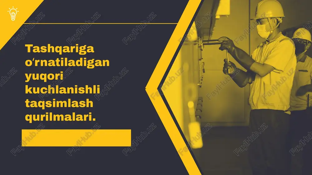 rligini oshiradi. energiyani tejash va ishonchlilik: ushbu qurilmalar energiya tejash imkoniyatlarini oshiradi, chunki ular yuqori samaradorlikka ega transformerlar va taqsimlash punktlariga ega. ular shuningdek, ishonchli ishlashni ta'minlaydi, bu esa energiya ta'minoti jarayonlarida uzluksizliklarni kamaytiradi. photo by scott blake on unsplash masalan, sanoat sohasida yuqori kuchlanishli taqsimlash qurilmalari 30% energiya tejashga yordam beradi. 2022 yilda qishloq xo'jaligida taqsimlash tizimlaridan foydalanish 15% ga oshdi, bu esa energiya iste'molini optimallashtiradi. taqsimlash qurilmalari energiya taqsimotida muhim rol o'ynaydi. ular elektr energiyasini turli sohalarga, masalan, sanoat, qurilish va qishloq xo'jaligiga taqsimlashda ishlatiladi. ushbu qurilmalar orqali yuqori kuchlanishli energiya quvurlaridan foydalanish imkoniyatlari oshadi va energiya samaradorligi ta'minlanadi. qo'llanilish soqalari misollar va statistik ma'lumotlar taqsimlash qurilmalarining turlari taqsimlash qurilmalari ikkita asosiy turga bo'linadi: yuqori kuchlanishli va past kuchlanishli. yuqori kuchlanishli taqsimlash qurilmalari 1000 volt va undan yuqori kuchlanishlarda ishlaydi, ularning vazifasi elektr energiyasini uzatish va taqsimlashdir. past kuchlanishli taqsimlash qurilmalari esa 1000 voltgacha bo'lgan kuchlanishlarda foydalaniladi va …