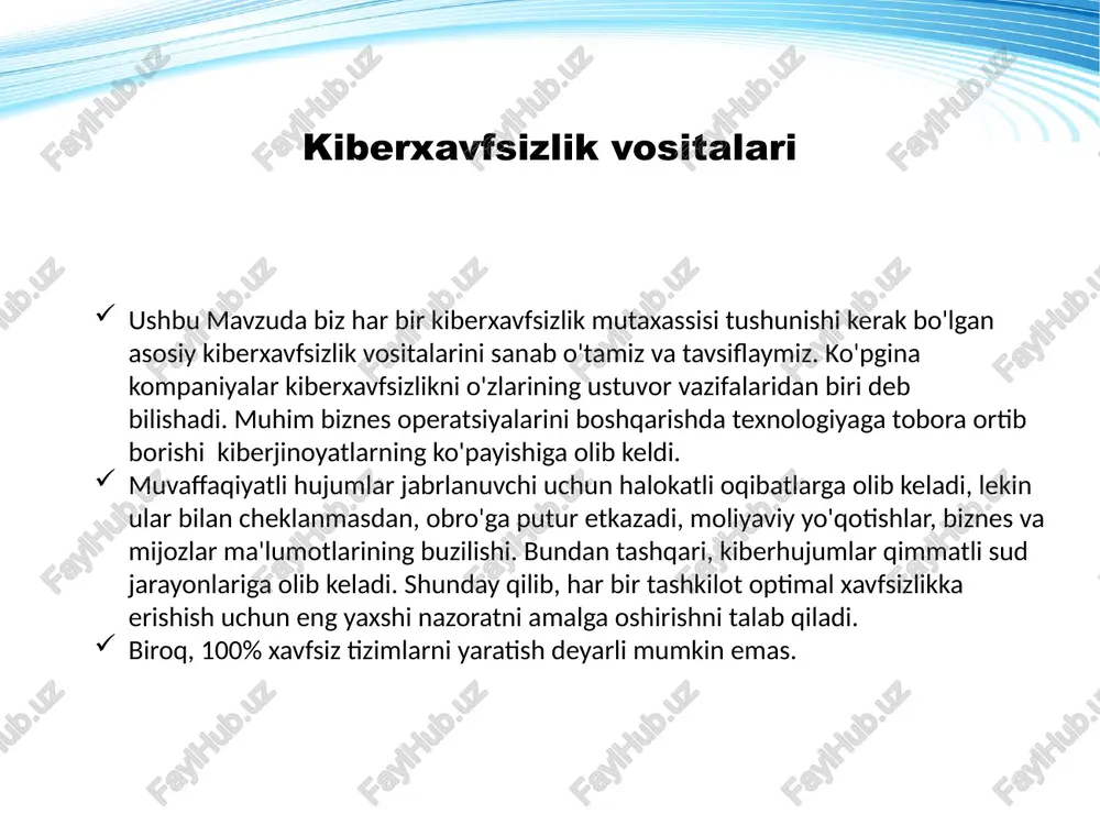 q xavfsizligi monitoringi vositalari 5.1 argus 5.2 nagios 5.3 splunk 6. tarmoqqa kirishni aniqlash uchun kiberxavfsizlik vositalari 6.1 snort 6.2 acunetix 6.3 forcepoint(kuchli nuqtalar) kali linux kali linux kiberxavfsizlikning eng keng tarqalgan vositalaridan biridir. garchi uni shunchaki vosita deb atash mutlaqo to'g'ri bo'lmasa-da - bu xavfsizlik auditi uchun kamida 300 ta turli xil vositalarni o'z ichiga olgan to'liq huquqli operatsion tizim. kali linux professionallar o'z tarmoqlari va it tizimlarini zaifliklarni tekshirish uchun foydalanadigan ko'plab vositalarni taqdim etadi. kali linuxning asosiy afzalligi shundaki, undan turli darajadagi kiberxavfsizlik bilimiga ega foydalanuvchilar foydalanishi mumkin. shunday qilib, kiberxavfsizlik bo'yicha mutaxassis yuqori malakali bo'lishi shart emas. operatsion tizimda mavjud bo'lgan asboblarning aksariyati bajariladigan bo'lib, ya'ni foydalanuvchilar bir marta bosish orqali tarmoq tizimlari xavfsizligini nazorat qilishlari va boshqarishlari mumkin. qobil va hobil(cain and abel) bundan tashqari, qobil va hobil keshlangan parollarni, parol qutilarini fosh qiladi va shifrlangan parollarni buzish uchun qo'pol kuch hujumlaridan foydalanadi. bundan tashqari, …