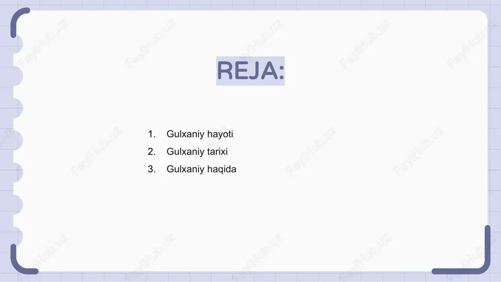 gulxaniy gulxaniylarning madaniy merosi bo‘lib, avloddan-avlodga o‘tib kelayotgan an’anaviy urf- odatlarni o‘z ichiga oladi. bu amaliyotlar gulxaniylar jamiyatida muhim ahamiyatga ega bo'lgan marosimlar, raqslar va hikoyalarni o'z ichiga oladi. gulxaniyning urf-odatlari ajdodlarni e'zozlash, jamoaga xayr-saodat izlashdan iborat. gulxaniylar betakror raqslar orqali o‘z birdamligini ifodalaydi, boy tarixini tarannum etadi. hikoyachilik gulxaniy an’ana va qadriyatlarini asrab-avaylash va ulashish vositasi bo‘lib xizmat qiladi. gulxaniyning an'anaviy odatlari jamiyatning o'ziga xosligi va jipsligining ajralmas qismidir. ular o'zlarining boy madaniy merosi bilan hozirgi avlodlarni bog'lab, tegishlilik va g'urur tuyg'usini kuchaytiradi. gulxaniyning madaniy ahamiyati gulxaniy tubjoy xalq an'analarida muhim madaniy ahamiyatga ega. bu avloddan- avlodga o'tib kelayotgan er va ajdodlar ruhiga aloqadorlikni ifodalaydi. gulxaniylik amaliyoti inson va ma’naviy olam o‘rtasidagi mutanosiblikni saqlashda muhim ahamiyatga ega bo‘lgan marosim va marosimlarda chuqur ildiz otgan. bu jamiyatning madaniy merosini e'zozlash va asrab-avaylash vositasi bo'lib xizmat qiladi. qolaversa, gulxaniy xalq og‘zaki ijodi, afsona va rivoyatlarni hikoya qilish va ularga yetkazishda muhim …