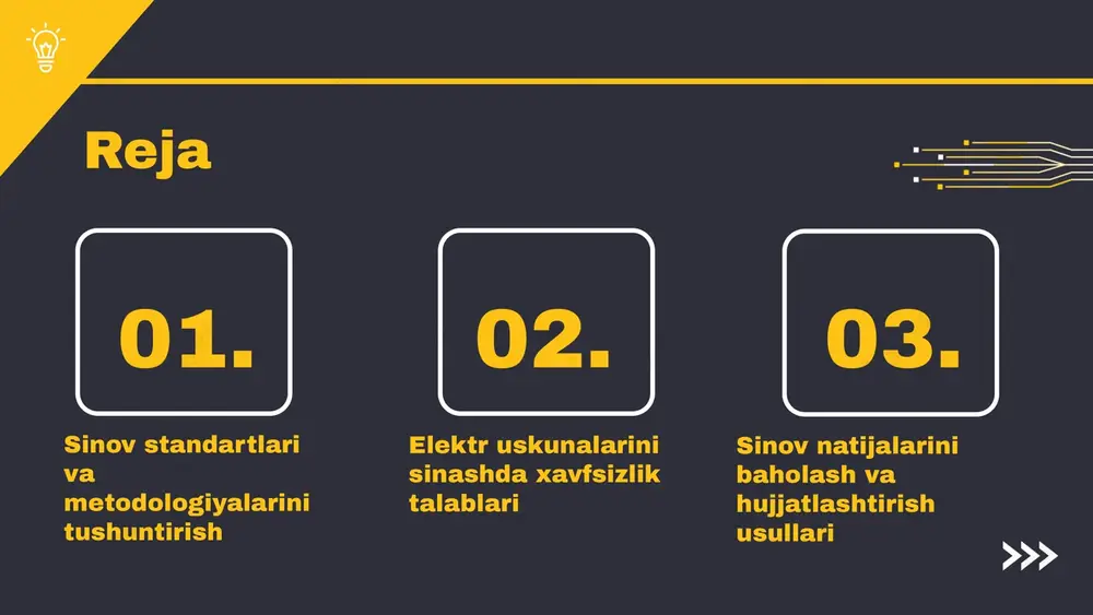 andartlari: ishlab chiqarish jarayonida sifatni taʼminlash uchun zarur bo'lgan asosiy qoidalar. 2. metodologiyalar: sinov jarayonlari uchun usullar va yondashuvlar, ularning samaradorligini oshiradi. 3. amaliyotdagi ta'siri: standartlar va metodologiyalar sinov natijalarining ishonchliligini oshiradi, xavf-xatarlarni kamaytiradi va sifatni yaxshilaydi. photo by joe holland on unsplash sinov jarayonida standartlarni qo'llash sinov jarayoni bir nechta qadamlarni o'z ichiga oladi: avvalo, standartlar belgilash, so'ngra sinov metodologiyalarini tanlash. standartlarni qo'llash usullari quyidagicha: sinov jarayonida aniq qoidalar va protseduralarga amal qilish, natijalarni taqqoslash va baholash. standartlar sinov natijalarining ishonchliligi va takrorlanishiga ta'sir ko'rsatadi, shuningdek, natijalarni aniqlik bilan baholash imkonini beradi. bularning barchasi sifatli va samarali sinov jarayonini ta'minlaydi. innovatsion yondoshuv mavjud cheklovlar rivojlanish imkoniyatlari raqobat va xavflar kelajakda standartlar va metodologiyalar innovatsion yondoshuvlar bilan to'ldiriladi, bu esa sinov jarayonlarini samarali qiladi. yangi yondoshuvlar orqali sifatni oshirish mumkin. hozirgi kunda mavjud bo'lgan standartlar va metodologiyalar ba'zi cheklovlarga ega, bu esa ularning moslashuvchanligini pasaytiradi. kelajakda yangi rivojlanish imkoniyatlari paydo …