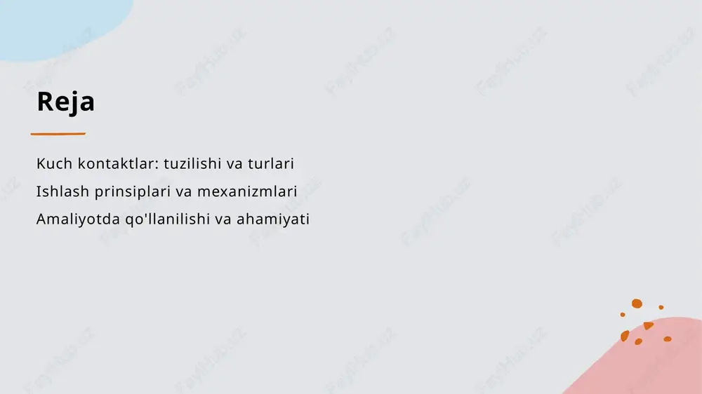 ishlatiladi. ular avtomatik tizimlar va elektr o'rnatmalarda keng qo'llaniladi. 3 taqqoslash mexanik va elektr kontaktlar o'rtasidagi farq ularning ishlash tamoyilida yotadi. mexanik kontaktlar mexanik kuchlarga, elektr kontaktlar esa elektr energiyasiga asoslanadi. kuch kontaktlarining ishlash prinsiplariga kirish. 1 kuch kontaktlarining mohiyati - kuch kontaktlari, mexanik yoki elektr energiyasini uzatish uchun mo'ljallangan, muhim komponentlardir va ko'plab tizimlarda ishlatiladi. 2 ishlash prinsiplari - kuch kontaktlarining ishlash prinsiplari, elektr yoki mexanik ta'sir orqali energiya uzatishni ta'minlaydi, bu esa ularning samaradorligini oshiradi. 3 tizimdagi roli - kuch kontaktlari, tizimning ish faoliyatini boshqarish va nazorat qilishda muhim rol o'ynaydi, ularning ishonchliligi jarayonlarni soddalashtiradi. 4 amaliy misollar - ishlab chiqarish, transport va energiya sohalarida kuch kontaktlarining qo'llanishi, ularning haqiqiy samaradorligini va amaliy ahamiyatini ko'rsatadi. kuch kontaktlarining qiyosiy tahlili: turli xil turlar. 1 mexanik kontaktlar mexanik kuch kontaktlari mexanik harakatlar orqali ish olib boradi. ular ko'p hollarda qayta tiklanuvchi mexanizmlar uchun ishlatiladi, masalan, presslar va kranlarda. 2 elektr …