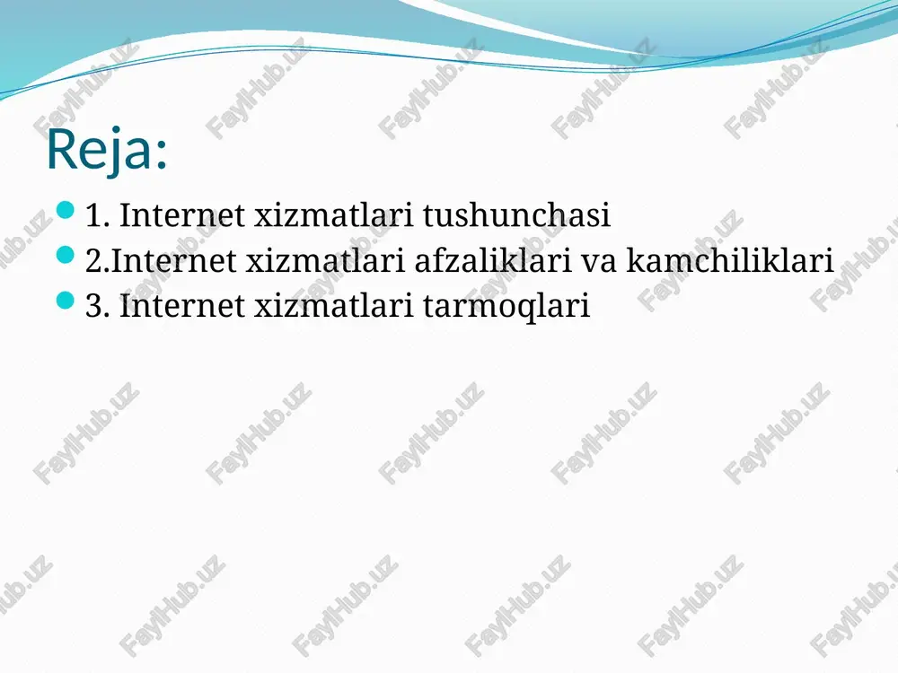 mple.com); oddiy va formatlangan matnni, shuningdek, o'zboshimchalik bilan fayllarni uzatish imkoniyati; serverlarning mustaqilligi (umuman olganda, ular bir-biri bilan bevosita aloqada bo'lishadi); xabarni yetkazib berishning etarlicha yuqori ishonchliligi; odamlar va dasturlar tomonidan foydalanish qulayligi. elektron pochtaning kamchiliklari: spamning mavjudligi (ommaviy reklama va virusli xabarlar); muayyan elektron pochtani kafolatlangan yetkazib berishning nazariy imkonsizligi; xabarni etkazib berishda mumkin bo'lgan kechikishlar (bir necha kungacha); bitta xabarning o'lchamiga va pochta qutisidagi xabarlarning umumiy hajmiga cheklovlar (foydalanuvchilar uchun shaxsiy). spamga qarshi kurash qorajo'natuvchilar ro'yxati, jo'natish uchun pochta serveriga qayta murojaat qilishni talab qiluvchi kulrang ro'yxatlar, kontekstlifiltrlar. qismspam bo'lmagan elektron pochta xabarlari endi spam sifatida belgilangan. agressiv holatdaantispam- siyosatchilar, bupochta oqimi bilan bog'liq muammolarni aniqlash qiyin bo'lishiga olib keladi. buonlayn muloqot uchun eng yaxshi dastur. bu sizga bir necha soniya ichida dunyoning narigi tomonidagi oilangiz, do'stlaringiz va hamkasblaringizga qo'ng'iroq qilish imkonini beradi. bundan tashqari, ilovaning boshqa foydalanuvchilariga qo'ng'iroqlarskypemutlaqobepul. suhbatdoshingizni real vaqtda ko'rsatishi mumkin bo'lgan video aloqa funksiyasi …