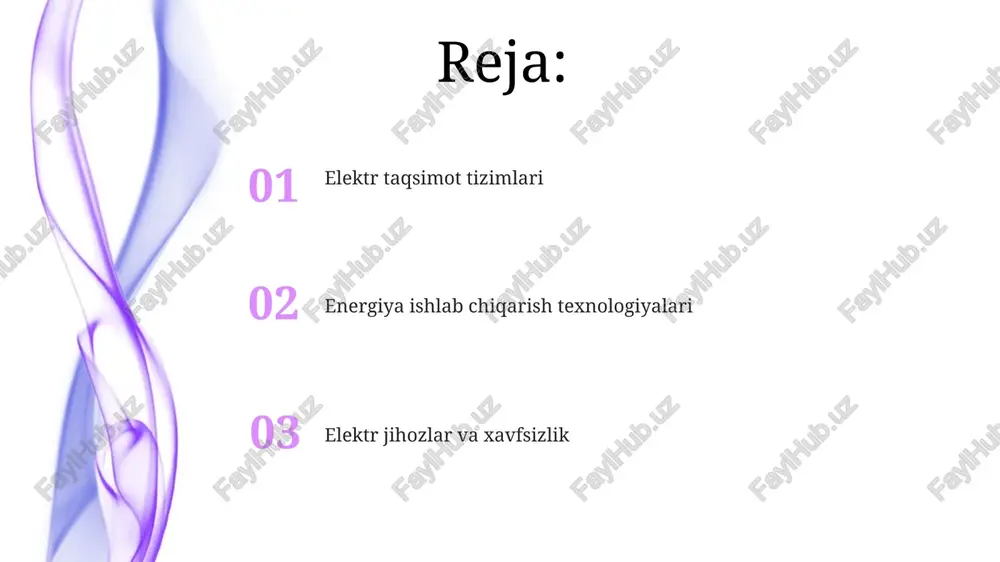 c tokini ac tokiga o'zgartiradi quvvat manbalari asoslari elektr jihozlar transformatorlar (taqsimlash, quvvat), avtomatik himoya apparatlari (himoya, ajratish; masalan, uylarda past kuchlanishli, sanoatda yuqori kuchlanishli), generatorlar (sinxron, asinxron) va dvigatellarni (ac induktiv, dc cho'tka/cho'tkasiz) o'z ichiga oladi e'tiboringiz uchun rahmat @taqdimot_robot image4.jpg image5.jpg image6.jpg image7.jpg image8.jpg image9.jpg image10.jpg image1.jpeg image2.jpeg image3.jpeg