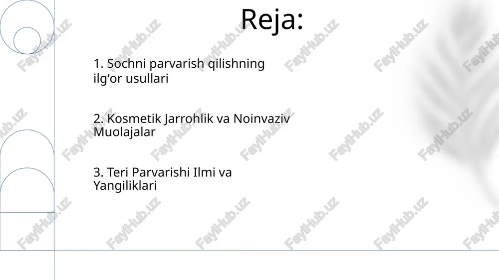 marokkodan organik argan yog'i, ghanadan barqaror yig'ib olingan shea yog'i) foydalanib, 3000 dan ortiq mahsulot hayot tsiklining barcha bosqichlarida atrof-muhitga ta'sirni kamaytiradi va butun dunyo bo'ylab go'zallik salonlarida suv sarfini 25% ga qisqartiradi. zamonaviy kosmetologiya sun'iy intellekt asosidagi shaxsiylashtirilgan formulalar, 5 yirik yevropa shahrida qayta toʻldiriladigan idishlar orqali chiqindi kamayishi, 15 yetakchi brendda zararli tarkibiy qismlarning 70% ga kamayishi orqali kimyoviy taʼsirni minimallashtirish kabi 100 dan ortiq innovatsion texnologiyalarni birlashtiradi. 7. texnologiyalar taraqqiyoti e'tiboringiz uchun rahmat @taqdimot_robot image1.png image2.jpg image3.jpg image4.jpg image5.jpg image6.jpg image7.jpg image8.jpg