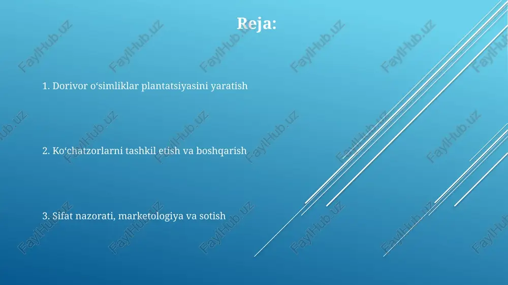 :2 gacha boʻlgan optimal balansni taʼminlash oʻsimliklar oʻsishini ragʻbatlantiradi. kasalliklar va zararkunandalarga qarshi kurash usullari biologik kurash usullari, masalan, yirtqich hasharotlardan foydalanish (misfaqalarni yo'q qilish uchun 500 ta koksinelliya qo'ng'izi) va nematodalarni (200 ml konsentrat) qo'llash o'simlik zararkunandalarini nazorat qiladi. profilaktika maqsadida o'simliklarni kasalliklarga chidamli navlarini tanlash va tuproqni har 2-3 yilda dezinfektsiyalash (masalan, 10% formalin eritmasi) kasalliklar tarqalishini kamaytiradi. kimyoviy himoya vositalaridan foydalanishda (fungitsidlar va insektitsidlar), preparatning tavsiya etilgan dozasiga (1 litr suvga 2 ml) qat'iy rioya qilish va qo'llash vaqtiga e'tibor berish muhim. hosilni yigʻishtirish va qayta ishlash quritish usullari (soya, quyoshda, maxsus quritgichlarda) o'simlikning kimyoviy tarkibiga ta'sir qiladi, shuning uchun 30-35°c haroratda to'g'ri rejimni tanlash muhim. o'simlik turiga qarab, hosilni yig'ish vaqti ertalab yoki kechqurun 20-25°c da optimal bo'ladi, bu efir moylarining yo'qolishini kamaytiradi. qayta ishlashga maydalash, saralash va vakuumli qadoqlash kiradi, bu esa mahsulotning saqlash muddatini 12-18 oyga uzaytiradi va uning sifati saqlanib qoladi. koʻchatzorlarni moliyaviy …