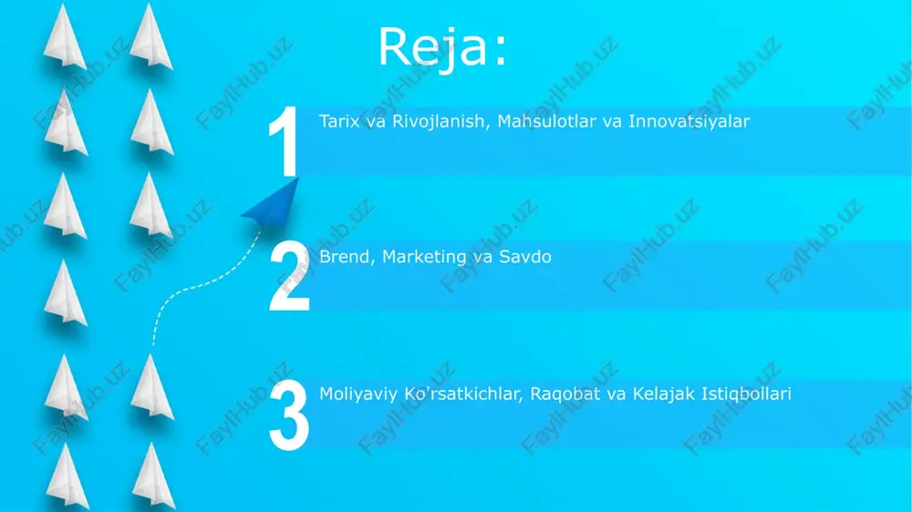 kala kompaniya ham bozor ulushi uchun kurash olib bormoqda, 2023-yilda apple 20% dan ortiq ulushga ega bo'ldi. madaniyat, rahbariyat va ijtimoiy mas'uliyat start apple kompaniyasi o'z xodimlariga 12 haftalik pullik ota-onalik ta'tilini taqdim etadi, bu esa oilaga yo'naltirilgan madaniyat va xodimlarning farovonligiga sodiqlikni namoyon etadi. apple o'zining qat'iy maxfiylik madaniyati bilan tanilgan, xodimlar yangi mahsulotlar haqida muhokama qilmasliklari kerak, bu innovatsiyalarni himoya qilish va raqobat ustunligini saqlash uchun mo'ljallangan. tanqidlar, bahslar va kelajak istiqbollari apple kompaniyasining global ta'minot zanjiri, ayniqsa, mehnat sharoitlari va atrof-muhitga ta'siri bo'yicha 2006-yildan beri tanqidga uchragan. 2024-yilga kelib, hal qilinishi kerak bo'lgan muammolar mavjud. kelajak istiqbollariga ko'ra, apple 2030-yilga borib, uglerod neytralligiga erishish maqsadini qo'ygan, ammo bu maqsadga erishish yo'lidagi muvaffaqiyati bahsli bo'lib qolmoqda. e'tiboringiz uchun rahmat image5.jpg image6.jpg image7.jpg image8.jpg image9.jpg image10.jpg image11.jpg image1.jpeg image2.jpeg image3.jpeg image4.jpeg