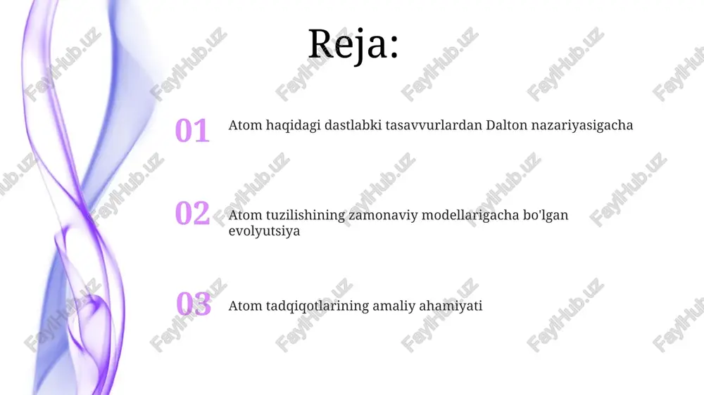 if qildi, bu kvantlash g'oyasini atom tuzilishiga olib kirdi. kvant mexanikasi atomdagi elektronlarning aniq yo'lini aniqlashning imkoni yo'qligini, faqat ehtimollikni tavsiflashni ko'rsatdi, bu esa orbital konsepsiyasiga olib keldi. elementar zarralar va atom yadrosi tuzilishining kashf etilishi 1932-yilda jeyms chedvik tomonidan neytronning kashf etilishi atom yadrosining massasini tushuntirishga yordam berdi, chunki protonlar massasi yetarli emas edi. 1911-yilda ernest rezerford atom yadrosining protonlardan tashkil topganligini aniqladi va bu atom massasining asosiy qismini tashkil etadi, lekin neytronlar hali kashf qilinmagan edi. kichikroq zarralar, masalan, kvarklar 20-asr davomida kashf etildi, ular protonlar va neytronlarning asosiy qurilish bloklari ekanligi aniqlandi. izotoplar: kashfiyot va ahamiyati radiometrik sanada izotoplar muhim rol o'ynaydi; masalan, uglerod-14 ning yarim yemirilish davri 5730 yil bo'lgani uchun, arxeologik topilmalarni aniq sanalashda foydalidir. izotoplar 20-asr boshlarida topilgan bo'lib, aynan bir elementning turli xil neytronlar soniga ega atomlari ekanligi aniqlangan. masalan, uglerod-12 va uglerod-14 lar uglerod izotoplaridir. izotoplarning tibbiyotda ham ahamiyati katta; radioaktiv izotoplar, …