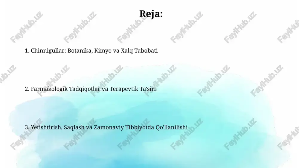 alarga qarshi faolligi yuqori, minimal ingibitor konsentratsiyasi 100-500 mkg/ml. hayvonlarda o'tkazilgan farmakologik tadqiqotlar chinnigulning yallig'lanishga qarshi xususiyatlarini tasdiqladi, karregenan ta'sirida paydo bo'lgan shishni 30-40 foizga kamaytiradi, doza 100 mg/kg. terapevtik ta'siri chinnigullar tarkibidagi efir moylari antimikrob ta'sirga ega, tadqiqotlar shuni ko'rsatdiki, ular turli bakteriyalarga, jumladan, 10 dan ortiq patogen shtammlarga qarshi samarali kurashadi. xalq tabobatida chinnigul damlamasi yallig'lanishga qarshi vosita sifatida ishlatiladi, ayniqsa, og'iz bo'shlig'idagi yallig'lanishlarni kamaytirishda, masalan, gingivitning 2 darajasida foydalidir. nojo'ya ta'sirlari chinnigullar tarkibidagi ba'zi birikmalar terining sezgirligini oshirishi mumkin, natijada 1-toifa allergik reaksiyalar, masalan, kontakt dermatit va qichishish kuzatilishi mumkin. yuqori dozalarda chinnigul preparatlarini iste'mol qilish oshqozon-ichak traktining buzilishiga olib kelishi mumkin, bunda ko'ngil aynishi, qusish va 24 soatdan ortiq davom etadigan epigastral og'riqlar kuzatiladi. qarshi ko'rsatmalar homiladorlikning birinchi uch oyligida chinnigullar preparatlarini qo'llash tavsiya etilmaydi, chunki ular bachadonning qisqarishini kuchaytirishi va erta abort xavfini oshirishi mumkin. chinnigullar tarkibidagi efir moylariga yuqori sezuvchanlik, ya’ni allergiya bo'lgan shaxslar …