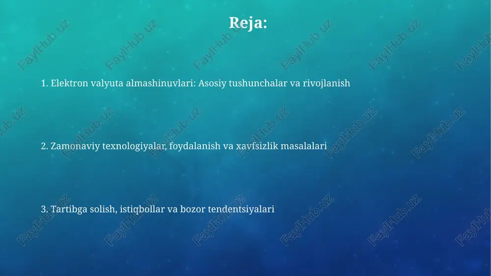 i katta moliyaviy xatarlarni ham keltirib chiqaradi. tartibga solish va qonunchilik asoslari elektron valyuta birjalari ko'pincha pul o'tkazmalari xizmatlari sifatida tartibga solinadi, bu esa aml/kyc siyosatlarini joriy etishni va 10 000 aqsh dollaridan ortiq tranzaktsiyalar haqida xabar berishni talab qiladi. ba'zi yurisdiktsiyalarda elektron valyuta birjalari moliyaviy institutlar sifatida tasniflanadi va banking litsenziyalari va 500 000 aqsh dollaridan kam bo'lmagan minimal kapital talablariga rioya qilishlari kerak. xavfsizlik masalalari va ularni hal etish yo'llari elektron valyuta birjalari xavfsizligi 2 faktorli autentifikatsiya (2fa) orqali ta'minlanadi, bu foydalanuvchi hisobiga kirish uchun qo'shimcha tasdiqlash qatlamini yaratadi va fishing hujumlaridan himoya qiladi. sovuq saqlash (cold storage) - bu xavfsizlik usuli bo'lib, bunda kriptovalyuta aktivlari internetga ulanmagan apparat walletlarida saqlanadi, bu onlayn xakerlik xavfini kamaytiradi. foydalanuvchi interfeysi va tajribasi: qulaylik va samaradorlik elektron valyuta almashinuvlari sodda navigatsiya va 2 faktorli autentifikatsiya bilan himoyalangan 99.9% ish vaqtini ta'minlashga intiladi, bu qulaylik va xavfsizlikni oshiradi. real vaqtda valyuta kurslari …