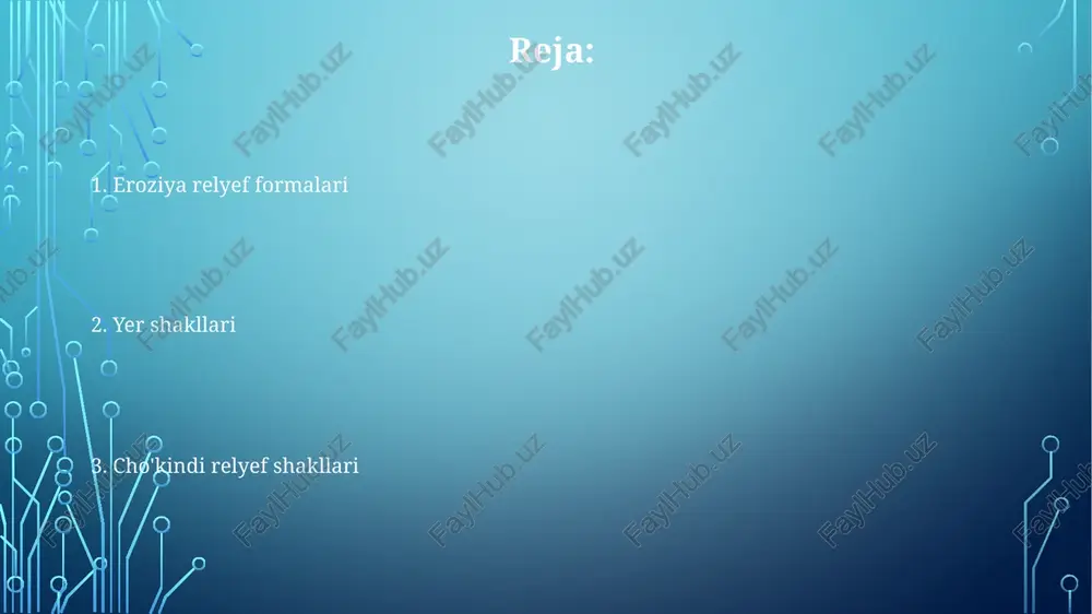 yer relefining asosiy shakli va turlari - Page 2
