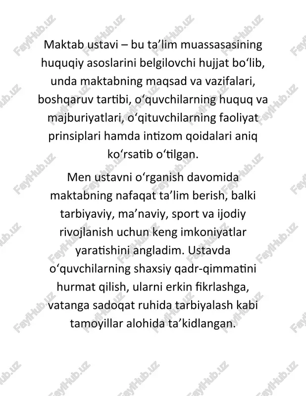 umumiy o‘rta ta’lim maktabi ustavini o‘rganish - Page 2