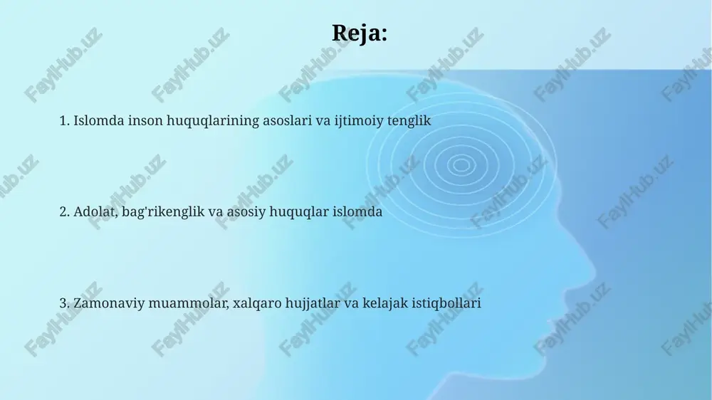 ini belgilab qo'ygan muhim voqea hisoblanadi. islomda ayollar va bolalar huquqlari islomda ayollarga meros olish huquqi berilgan bo'lib, ular erlarining, ota-onalarning yoki boshqa qarindoshlarining mulkidan ma'lum ulush olishlari mumkin, bu esa iqtisodiy mustaqillikni ta'minlaydi. islom bolalarning ta'lim olish huquqini qat'iy belgilaydi; har bir bola, jinsi, ijtimoiy kelib chiqishi va dinidan qat'iy nazar, sifatli ta'lim olish imkoniyatiga ega bo'lishi shart. nikohda ayolning roziligi muhim ahamiyatga ega; majburiy nikohlar islomda qoralanadi va ayol o'zining bo'lajak turmush o'rtog'ini erkin tanlash huquqiga ega bo'lishi kerak. mehr-shafqat va ijtimoiy himoya zakot (majburiy xayriya) islom ijtimoiy himoya tizimining asosiy elementidir, bu orqali boylar o'z boyliklarining bir qismini kambag'allarga berishlari shart, bu esa iqtisodiy tenglikni ta'minlaydi. islomda mehr-shafqat, ayniqsa zaif qatlamlarga, jumladan yetimlar va nogironlarga nisbatan alohida ta'kidlanadi, ularga g'amxo'rlik qilish jamiyatning muhim burchi sifatida ko'riladi. rasululloh sollallohu alayhi vasallam nogironlarni hurmat qilish va ularga yordam berishga chaqirganlar, ularni kamsitishdan qaytarganlar, bu islomiy jamiyatda inklyuzivlik tamoyilini mustahkamlaydi. …