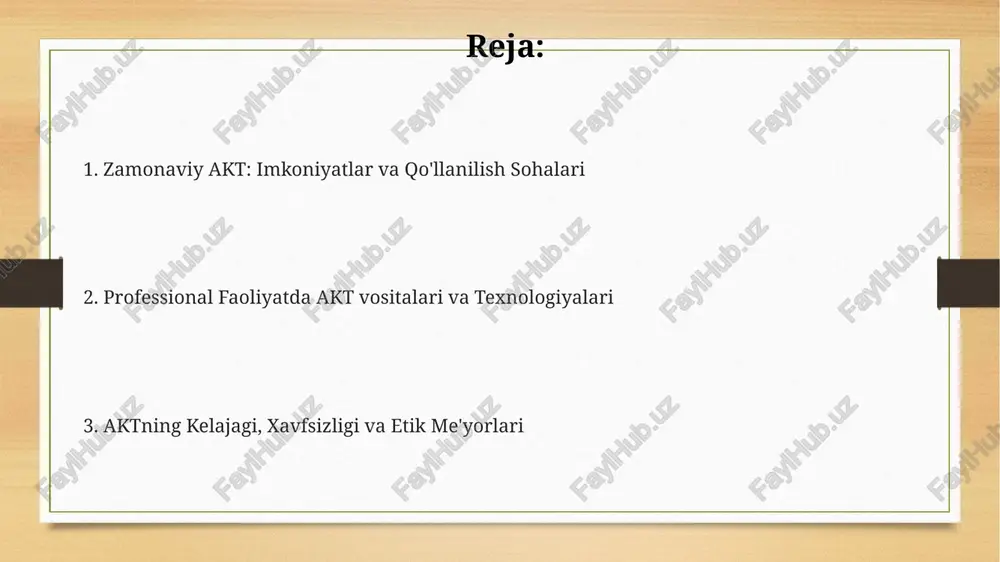 ortiq hajmdagi ssd disklari ma'lumotlarni qayta ishlash va saqlash tezligini oshiradi. kasbiy vazifalarni avtomatlashtirish professional vazifalarni avtomatlashtirish xatolar sonini kamaytiradi, chunki ular odatiy, takrorlanuvchi vazifalarni bajarishda 90% gacha aniqlikni ta'minlaydi. rpa (robotlashtirilgan jarayonlarni avtomatlashtirish) kabi texnologiyalar kundalik vazifalarni avtomatlashtirish orqali ish unumdorligini 40% gacha oshirishi mumkin. avtomatlashtirish biznes tahlili uchun katta hajmdagi ma'lumotlarni qayta ishlash va tahlil qilish uchun 7/24 rejimida ishlashi mumkin, inson xatosini kamaytiradi. ma'lumotlarni qayta ishlash va tahlil qilish statistik tahlil dasturlari, masalan, spss va r, ma'lumotlarni qayta ishlash orqali tendentsiyalarni aniqlashga yordam beradi, natijada 95% gacha aniqlik darajasi bilan prognozlar tuziladi. zamonaviy akt vositalari yordamida katta hajmdagi ma'lumotlarni qayta ishlash, masalan, 1000+ gigabayt, tezroq va aniqroq tahlil qilish imkonini beradi. bu qaror qabul qilishni tezlashtiradi. ma'lumotlarni vizualizatsiya qilish vositalari, masalan, tableau va power bi, kompleks ma'lumotlarni tushunarli grafik va diagrammalarga aylantirib, tahlil qilish va anglashni osonlashtiradi. aloqa va hamkorlik uchun akt korporativ ijtimoiy tarmoqlar, masalan, yammer, …