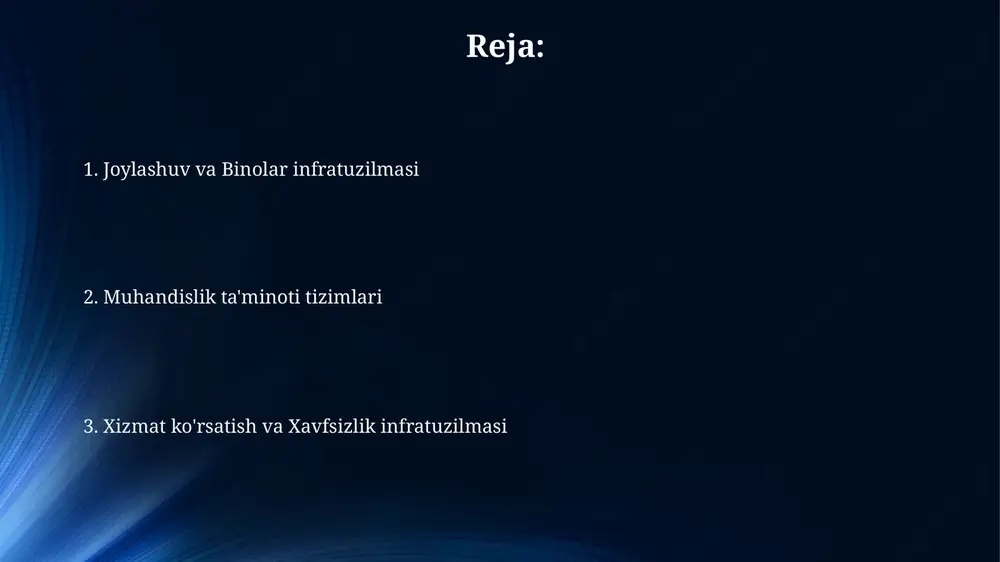 markazlashgan shamollatish tizimlari co2 sensorlari bilan jihozlangan bo'lishi kerak. bu tizimlar havo sifatini avtomatik ravishda nazorat qilib, havo almashinuvini optimallashtiradi va 15-30% energiya sarfini kamaytiradi. xavfsizlik va aloqa tizimlari zamonaviy xavfsizlik tizimlari, jumladan, 24/7 kuzatuv kameralari va harakat datchiklari, mehmonlar xavfsizligini ta'minlaydi hamda mulkni himoya qilishga yordam beradi, shu bilan birga jinoyatchilikning oldini oladi. wi-fi routerlar bilan ta'minlangan yuqori tezlikdagi internet aloqasi mehmonlarga biznes, o'yin-kulgi va aloqa uchun qulaylik yaratadi, 99% ishonchlilik darajasini ta'minlash muhimdir. o't o'chirish signalizatsiyasi, tutun detektorlari va favqulodda vaziyatlarda xabar berish uchun 112 raqamiga tezkor qo'ng'iroq qilish imkoniyati mehmonlarning xavfsizligini ta'minlashning muhim elementlaridan biridir. mebellar, jihozlar va sanitariya inshootlari sanitariya inshootlarida har bir xonaga minimal 2 ta sochiq, shuningdek, suvni tejaydigan dush kallaklari (daqiqasiga 7,5 litr) va hojatxona sisternalari (6 litr) o'rnatilishi zarur. mehmon uylari uchun mebellar kamida 5 yil xizmat qilish kafolati bilan, aşınmaya bardoshli matolar va mustahkam yog'och ramkalardan iborat bo'lishi kerak. mebellar va …