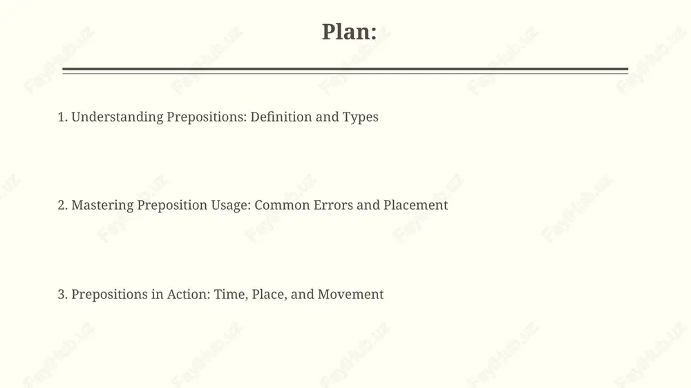 tions with nouns and adjectives certain nouns demand specific prepositions: 'need for' requires 'for,' unlike 'desire to,' using 'to.' understanding these collocations avoids errors in constructing grammatically correct sentences. adjectives frequently pair with particular prepositions, like 'afraid of,' ensuring correctness. 'interested in' differs from 'relevant to,' showcasing the importance of memorizing these combinations. prepositions vs. adverbs: distinguishing the difference prepositions always have an object (a noun or pronoun), forming a prepositional phrase, for example, "on the table"; adverbs modify verbs, adjectives, or other adverbs, like in "he ran fast." an adverb answers questions like "how", "when", or "where" *about a verb*; prepositions link nouns/pronouns to other words in the sentence showing relationships, such as location with phrases like "at 6 pm." avoiding common errors and choosing the right preposition understand subtle differences; 'in' indicates enclosure, while 'on' suggests surface contact. correct usage hinges on precise contextual awareness, for example, 'in …