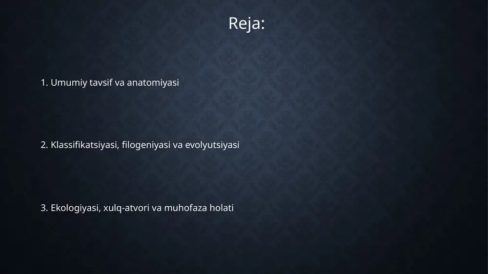 bo'linadi: paleognathae (uchuvchi qushlar, masalan, tuyaqushlar) va neognathae (barcha boshqa qushlar), ularning soni 10,000 ga yaqin turdan iborat. xulq-atvori va ekologiyasi ko'pgina qushlar migratsiya xatti-harakatlarini namoyish etadi, ba'zi turlar har yili o'zining naslchilik va qishlash joylari o'rtasida minglab kilometr masofani bosib o'tadi va bu instinkt 40 avlodga uzatilishi mumkin. qushlarning ekologiyasi xilma-xil bo'lib, ular o'rmonlardan tortib cho'llargacha bo'lgan turli xil muhitlarda yashaydi va shu muhitlarga moslashadi, shu jumladan, ularning 8,800 dan ortiq turi uchish qobiliyatiga ega. ijtimoiy xulq-atvor urg'ochi qushlar o'zining naslchilik muvaffaqiyatini oshirish uchun erkaklarga ko'payish uchun o'z hududlarini himoya qilishga va resurslar uchun raqobatlashishga yordam beradi, ko'pincha koloniyalarda 1 milliondan ortiq qush yashashi mumkin. ko'payishi va hayot sikli jo'jalar tuxumdan chiqish usuliga ko'ra ikkita asosiy turga bo'linadi: jo'ja turi (tez rivojlanadigan) va lichinka turi (ko'proq parvarishga muhtoj), bu qushlarning ekologik strategiyasini aks ettiradi. ko'pchilik qushlar bir xil turdagi tuxumlarni qo'yadi, inkubatsiya davri esa turga qarab o'zgaradi, masalan, mayda …
