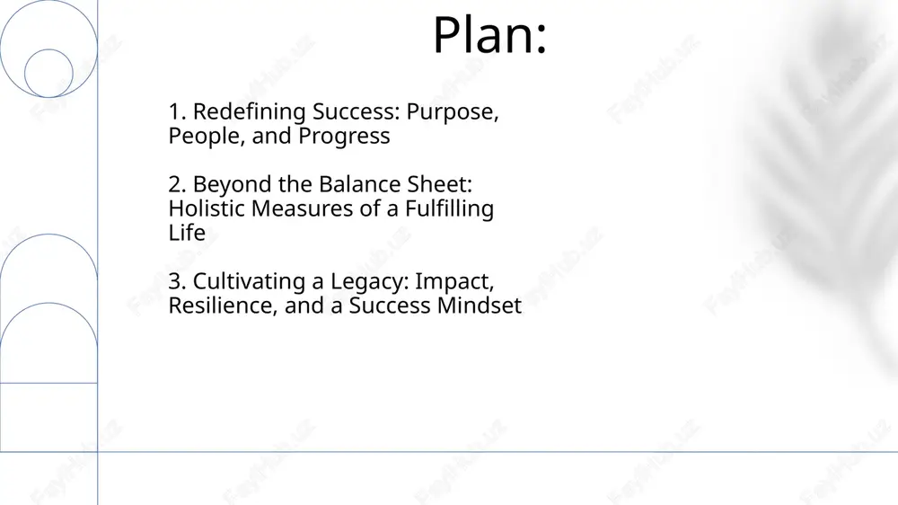eading to heightened self-awareness and improved emotional regulation skills. 5. contribution and impact: leaving your mark contributing 5 hours weekly to a cause aligns actions with values, boosting purpose. small acts, magnified by 52 weeks, create substantial positive ripple effects. impact involves quantifying outcomes. measuring a 15% improvement in a community metric through your project shows tangible effects and informs future efforts. 6. health and wellbeing: the foundation of success prioritizing 7-8 hours of sleep nightly enhances cognitive function by roughly 20%, boosting focus and productivity, which are crucial for overall wellbeing and accomplishment. consistent exercise, aiming for 150 minutes weekly of moderate-intensity activity, reduces stress hormones like cortisol by 25%, fostering mental clarity and emotional stability. 7. resilience and adaptability: navigating life's challenges psychological resilience, involving 'cognitive reappraisal,' enables individuals to reframe negative experiences, reducing distress by approximately 30% according to a 2023 study. adaptability quotient (aq) measures how …