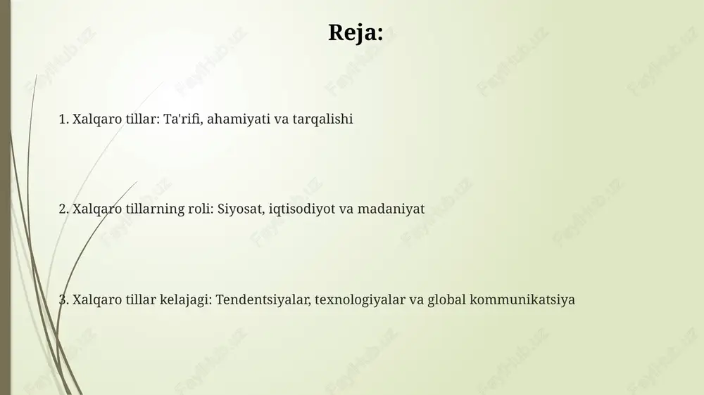 otira, muammolarni hal qilish qobiliyatini oshirish va miya faoliyatini yaxshilash. samarali til o'qitish metodlari kommunikativ yondashuvni, 70% amaliyotga yo'naltirilgan darslarni va interaktiv texnologiyalardan foydalanishni o'z ichiga oladi. tarjimada matnning ma'nosini saqlash va madaniy moslashuv muhim, 95% aniqlik va maqsadli auditoriyaga tushunarli bo'lishi kerak. texnologiya ta'siri, kelajak tendensiyalari va global kommunikatsiya sun'iy intellektga asoslangan til o'rgatish platformalari shaxsiy o'rganish tajribasini taqdim etadi, shu bilan talabalar o'z mahoratini 30 foizga oshirishi mumkin. texnologiyaning rivojlanishi real vaqtda tarjima vositalarini takomillashtirdi, bu esa turli tillarda muloqot qilishni osonlashtiradi va global biznesning 65 foizi shu orqali amalga oshiriladi. kelajak tendensiyalari gibrid tillarning rivojlanishini ko'rsatmoqda, chunki 75 foiz odamlar ikki yoki undan ortiq tilda gaplashadi va kommunikatsiyani soddalashtirishga intiladi. til siyosati, lingvistik imperalizm, standartlashtirish va madaniyatlararo tushunish madaniyatlararo tushunish 21-asrda tarjimonlar va til o'qituvchilari tomonidan tillar o'rtasidagi farqlarni tushunish orqali targ'ib qilinadi. til siyosati ko'pincha 19-asr davomida shakllangan milliy davlatlar tomonidan milliy birlikni mustahkamlash uchun o'rnatilgan …