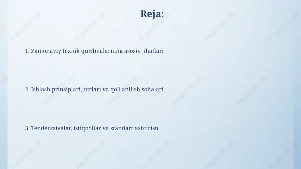parametrlar qurilmaning asosiy texnik xususiyatlaridan biri uning quvvat sarfi bo'lib, u odatda vattlarda (w) o'lchanadi va qurilmaning ish paytida qancha elektr energiyasi iste'mol qilishini ko'rsatadi. ishlab chiqaruvchilarning mahsulotlarida ish harorati diapazoni ko'rsatiladi, u daraja selsiy (℃) bo'yicha ifodalanadi va qurilmaning buzilishsiz ishlashi mumkin bo'lgan chegaralarni belgilaydi. afzalliklari va kamchiliklari afzalliklaridan biri shundaki, zamonaviy qurilmalar ko'pincha yuqori samaradorlikka erishadi, masalan, 90% dan ortiq energiya konversiyasi, lekin batareya quvvati cheklanganligi kamchiligi mavjud. ko'pgina qurilmalar uchun xavfsizlik protokollari, masalan, aes-256 shifrlash, ma'lumotlarni himoya qiladi, ammo dasturiy ta'minotdagi zaifliklar xavfsizlikka putur yetkazishi mumkin, bu katta kamchilikdir. ishonchliligi va xavfsizligi zamonaviy qurilmalarning ishonchliligi mtbf (oʻrtacha nosozliklar oraligʻi) kabi koʻrsatkichlar bilan baholanadi, xavfsizlik esa iec 61508 standartiga muvofiq funktsional xavfsizlik darajasi (sil) bilan aniqlanadi. xavfsizlikni ta’minlash uchun qurilmalar haddan tashqari kuchlanishdan himoya qilish, qisqa tutashuvdan himoya qilish va termik himoya kabi bir nechta himoya mexanizmlariga ega boʻlishi kerak, bu esa 99,99% ishonchlilikni ta'minlaydi. ta'minoti va xizmat …