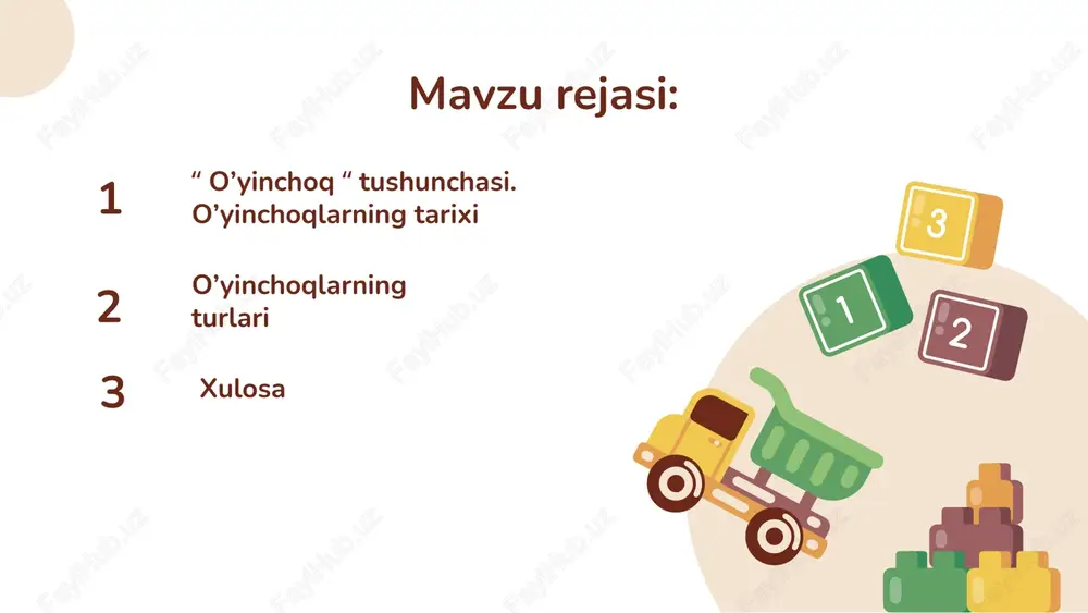 "ona" deb aytishni bilishgan. bugungi kunda obyektlarni, o'z egasining ovozini taniy oladigan va dastur tomonidan o'rnatilgan yuzlab variantlardan iboralarni tanlay oladigan qo'g'irchoqlar allaqachon mavjud.o'yinchoqlar va ularni ishlab chiqarish texnologiyalari o'zgargan, faqat bolalar ular bilan o'ynashni yaxshi ko'rishlari fakti saqlanib qolgan. insoniyat tarixi davomida o'zgarmagan. maktabgacha yoshdagi o'yinchoqlarning dizayndagi ahamiyati asosan o'yinchoqlarning tarbiyaviy funktsiyasi orqali amalga oshiriladi. foydalanish muhitidagi farqga ko'ra biz o'quv o'yinchoqlarini ichki va tashqi maktabgacha o'yinchoqlariga ajratishimiz mumkin; biz ularni shakli farqiga ko'ra katta maktabgacha o'yinchoqlar va kichik maktabgacha o'yinchoqlarga ajratishimiz mumkin; turli xil ishlov berish materiallariga ko'ra biz maktabgacha yoshdagi o'yinchoqlarni plastik o'yinchoqlar, yog'och o'yinchoqlar va metall o'yinchoqlarga ajratishimiz mumkin; maktabgacha yoshdagi o'yinchoqlarni sotib olayotganda, funksiya va dizaynni hisobga olgan holda, atrof-muhit sifati va o'yin xavfsizligi ham juda muhim baholash ko'rsatkichlari hisoblanadi. o'yinchoq mahsulotlari rasmiy mahsulot xavfsizligi standartlari sertifikatiga ega bo'lishi kerak. yuqorida keltirilganlar maktabgacha yoshdagi o'yinchoqlarning maxsus va turi bilan tanishishdir, umid qilamanki, bu do'stlar uchun …