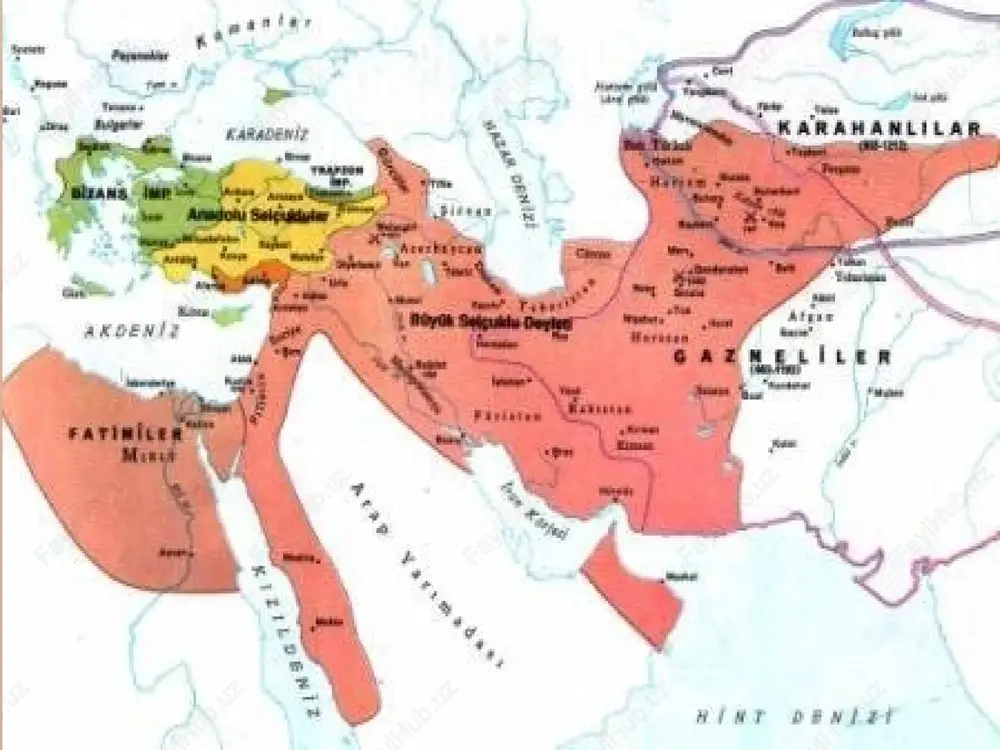 rounnaxrga, hozirgi buxoro atroflaridagi nur tumani ( nurota) hududiga ko’chib o’tib o’rnashadilar xi asr oʻrtalarida saljuqiylar movarounnahrdagi siyosiy jarayonlarga ham aralasha boshladi. jumladan, arslon isroil ibn saljuq movarounnahr hukmronligi uchun kurashda qoraxoniylardan boʻlgan aliteginni qoʻllab quvvatlaydi. aliteginning movarounnahrda 1034-yilga qadar hukmronligi davomida har qalay saljuqiylar sulolasi rahnamolari to‘g‘rulbek, chag‘ribek dovud (chag‘ri – turkcha “burgut”) va muso yabg‘u hamda ular bilan birga boʻlgan saljuqiylar uchun unchalik qattiq tazyiq o‘tkazilmagan. saljuqiylar siyosiy jarayonlarda ali teginning g’aznaviylarga qarshi kurashida ishtirok etadilar. natijada, 1025-yillar atrofida mahmud g’aznaviy o’ziga qarshi borgan 4000 uyli saljuq o’g’uzlarni xurosonga olib ketadi va favora, seraxs va obivard atrofiga joylashtiradi. mahmud g’aznaviyning o’g’li mas’ud ulardan keyinchalik harbiy maqsadlarda ham foydalanadi. movarounnaxrdagi notinchliklar sababli 1035-yilning may oyi boshlarida saljuqiylar to‘g‘rulbek va uning birodarlari rahnamoligida 10000 kishilik otliqlar bilan marvdan niso tomonga ravona bo‘ldilar. ular g‘aznaviylardan ularga cho‘lning chekkasi boʻlgan niso va farova viloyatlaridan yer berishni iltimos qilishadi. ammo mas’ud g‘aznaviy o‘g‘uzlarni …
