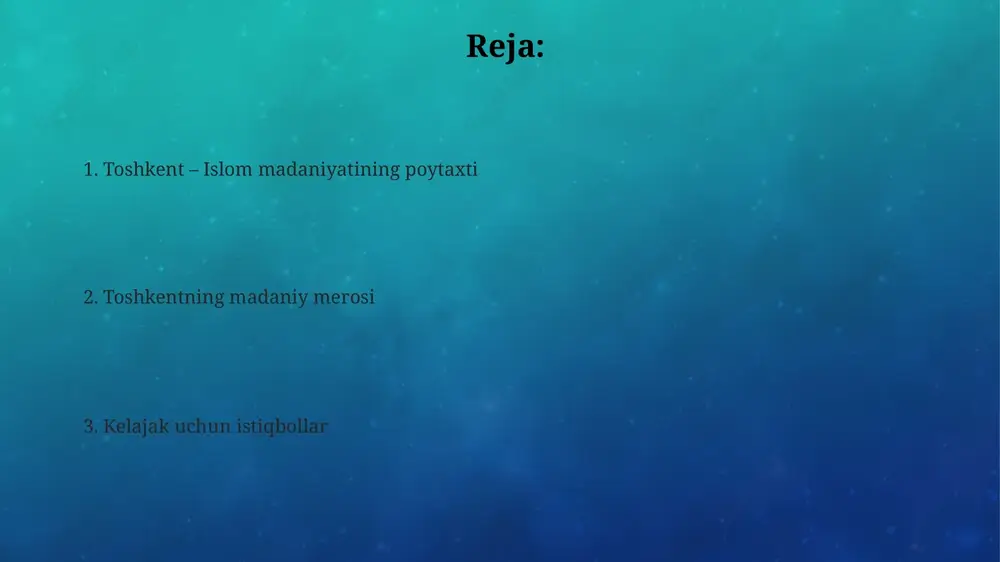 toshkent – islom madaniyati poytaxti - Page 2