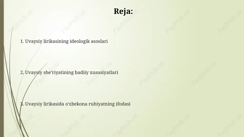 uvaysiy lirikasining gʻoyaviy asoslari - Page 2