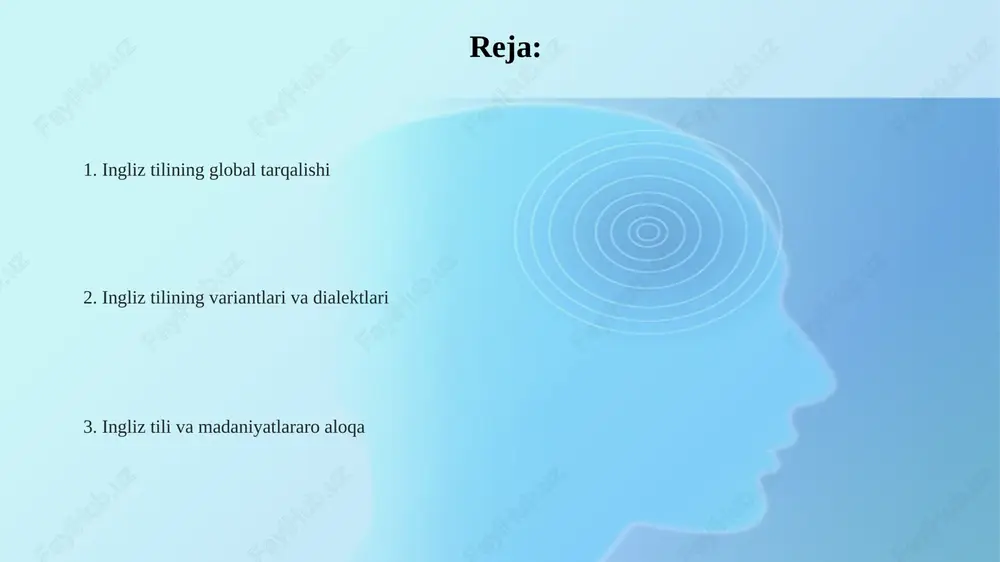 ingliz tilining tarjima xizmatlariga bo’lgan talabini 30% ga kamaytirishi mumkin, lekin umumiy foydalanish o’sadi. e'tiboringiz uchun rahmat @taqdimot_robot image2.png image1.png