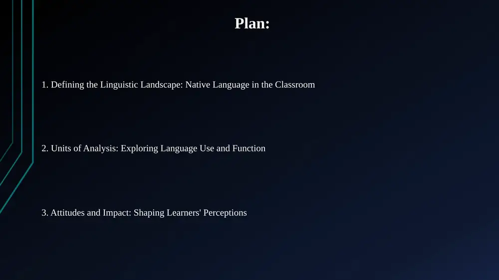 studies show a potential 15-25% boost in content mastery by scaffolding in their native tongues. strategic translanguaging, using all linguistic resources, fosters inclusivity. implementing 'code-switching' pedagogies combats linguistic hierarchies, potentially increasing engagement by 30%. thank you for your attention @taqdimot_robot